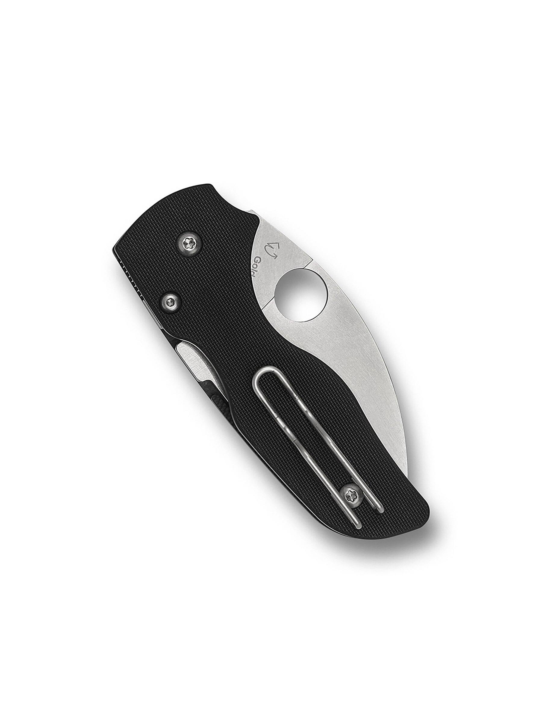 Left. Spyderco - Spyderco Lil' Native 2.42" CPM S30V Stainless Steel Blade Pocket Knife, Black - Black.