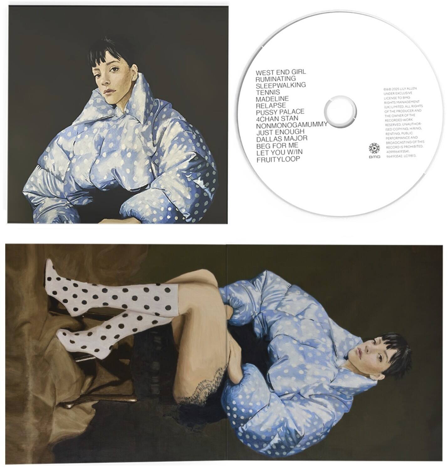 WEST END GIRL  
RUMINATING  
SLEEPWALKING  
TENNIS  
MADELINE  
RELAPSE  
PUSSY PALACE  
4CHAN STAN  
NONMONOGAMUMMY  
JUST ENOUGH  
DALLAS MAJOR  
BEG FOR ME  
LET YOU WIN  
FRUITYLOOP  

BLUETE  
UNCER  
EXCLUSIVE  
LICENHE  
ta - RCaNTS  
MANANEMENT  
MITED  
J  
ALL RIGHTS  
- THE PRODUCLA  
Ardo Fed nnto  
TE RCCRUEU  
-ORE RESERVED  
UNAUTHOR  
MAD COPVING  
ANA SENITIVO  
PUBLIC PERFORMANCE  
Cana  
BROADMUSTE  
oF hes RECORD  
i PROMIDTI  
H2 Ao  
ENTICA  
SAVISATBA