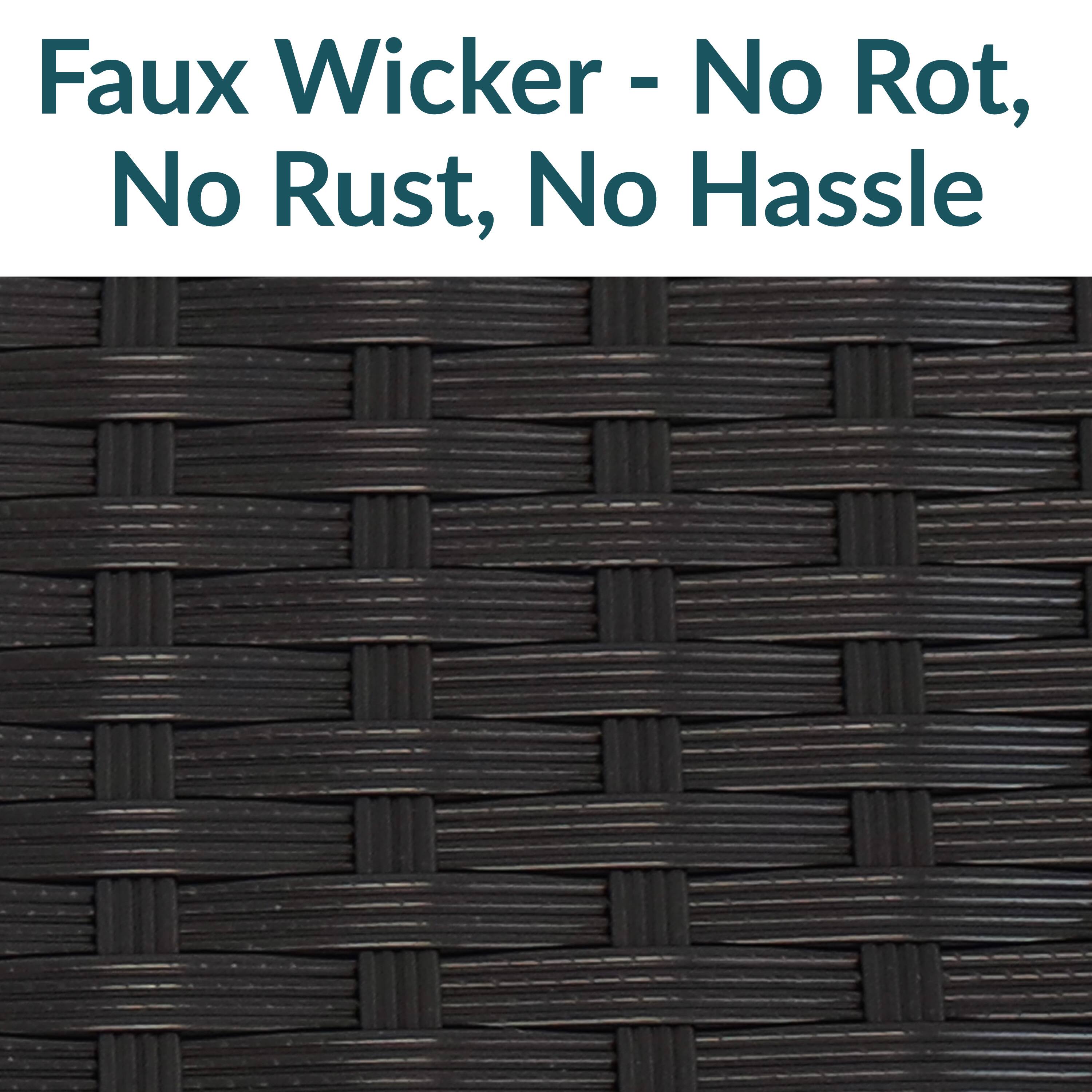 Faux Wicker - No Rot, No Rust, No Hassle