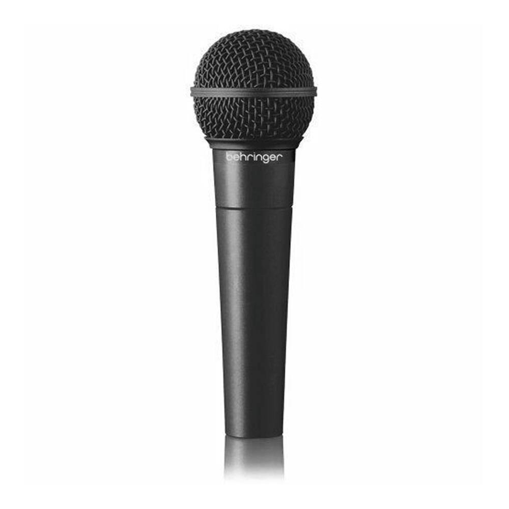 Left. Behringer - Behringer XM8500 Ultravoice Dynamic Cardioid Vocal Microphone + Mic Stand Bundle - Black.