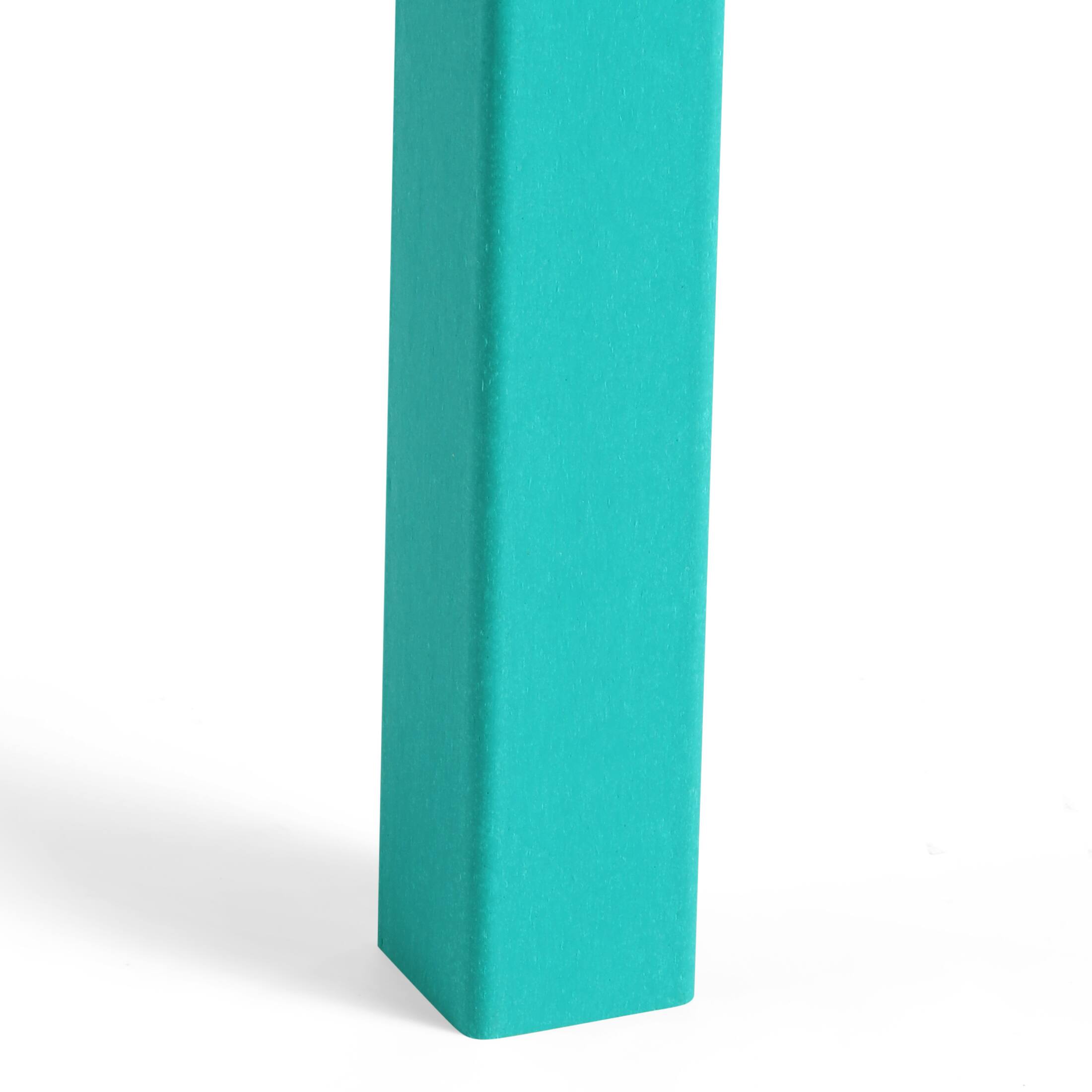 Alt View 6. WestinTrends - WestinTrends Treehouse Kids 24" Wide HDPE Plastic Childrens Square Dinner Table - Turquoise.