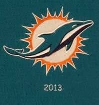 Alt View 4. Winning Streak Sports - Miami Football Dolphins 22x14 Logo Evolution Heritage Banner - Multi.