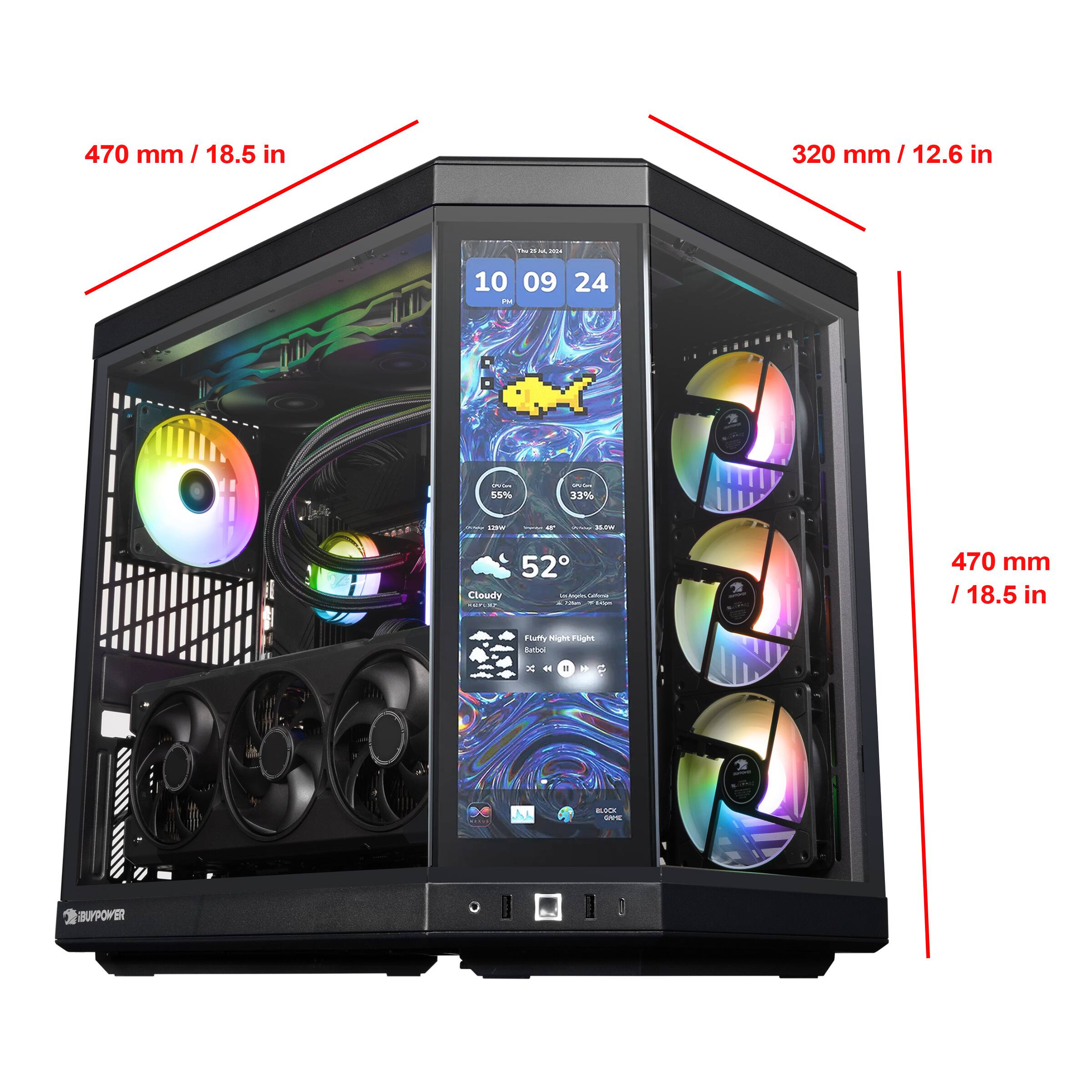 470 mm / 18.5 in  
320 mm / 12.6 in  
10 09 24  
52  
Cloudy  
Fluffy  
BUPPOWER
