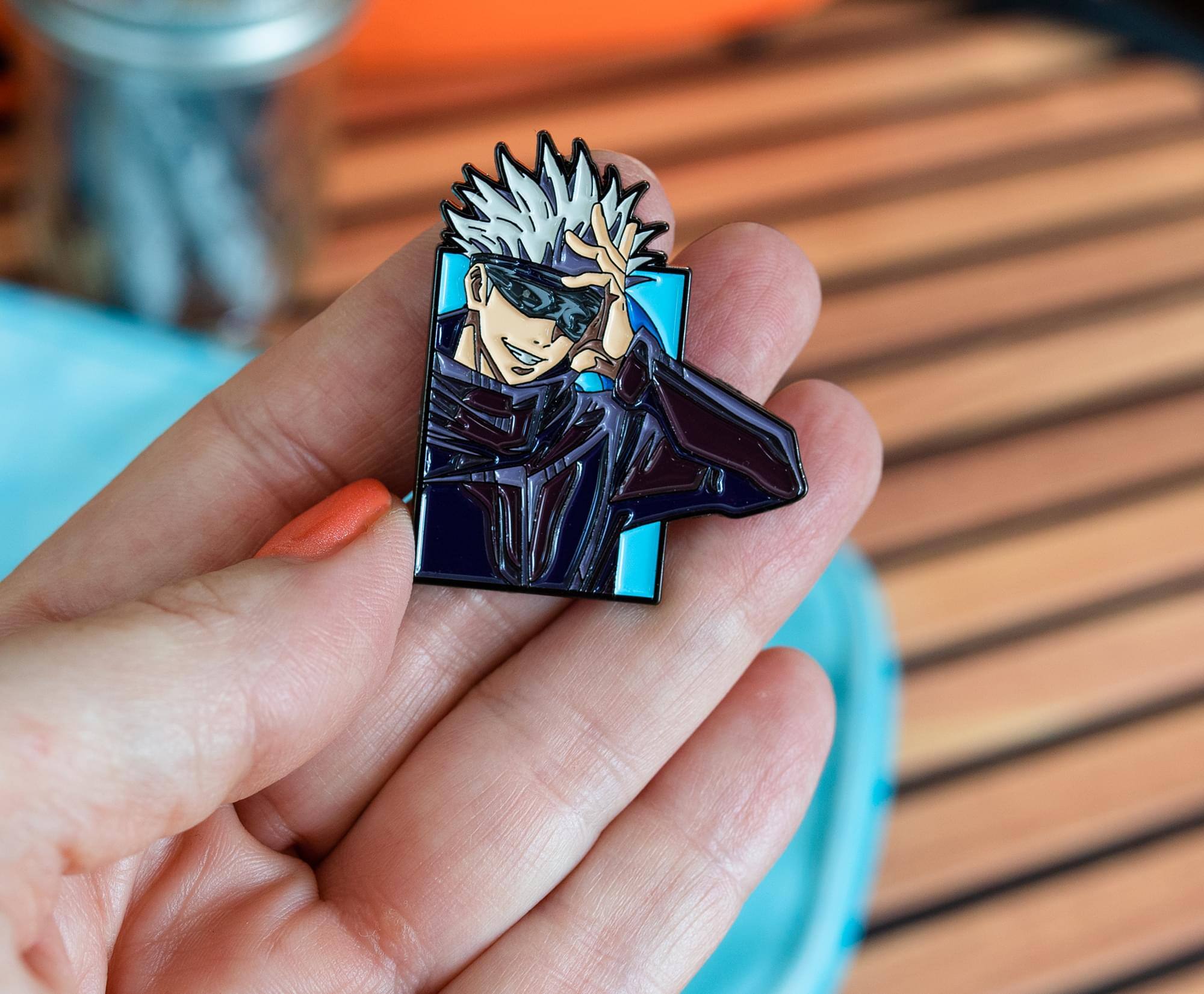 Alt View 10. SalesOne LLC - Jujutsu Kaisen Satoru Gojo Limited Edition Enamel Pin | Anime Expo 2022 Exclusive - Black.
