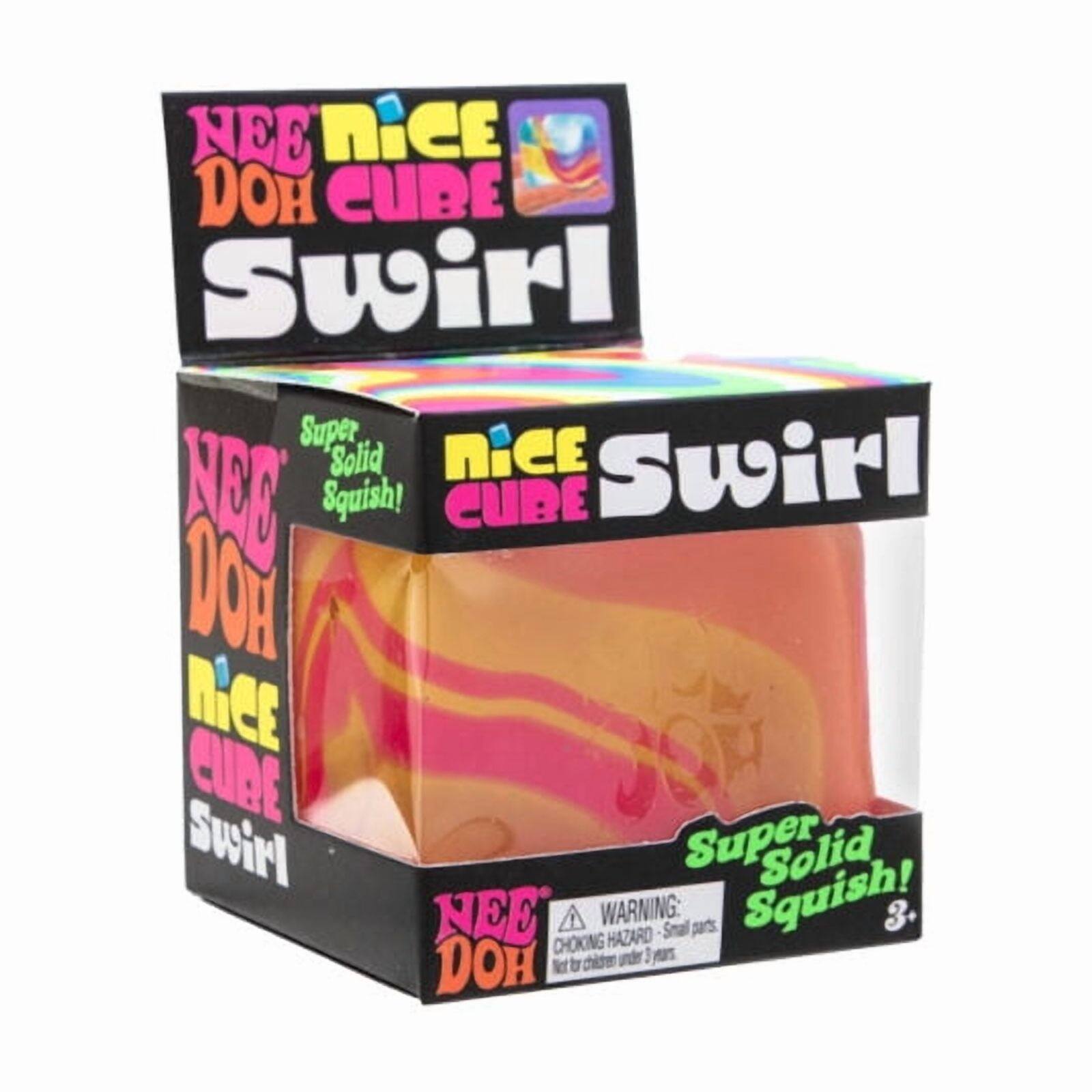 NEE Nice DOH Cube Swirl  
Super Solid Squish!  
WARNING: CHOKING HAZARD - Small parts. Not for children under 3 years.
