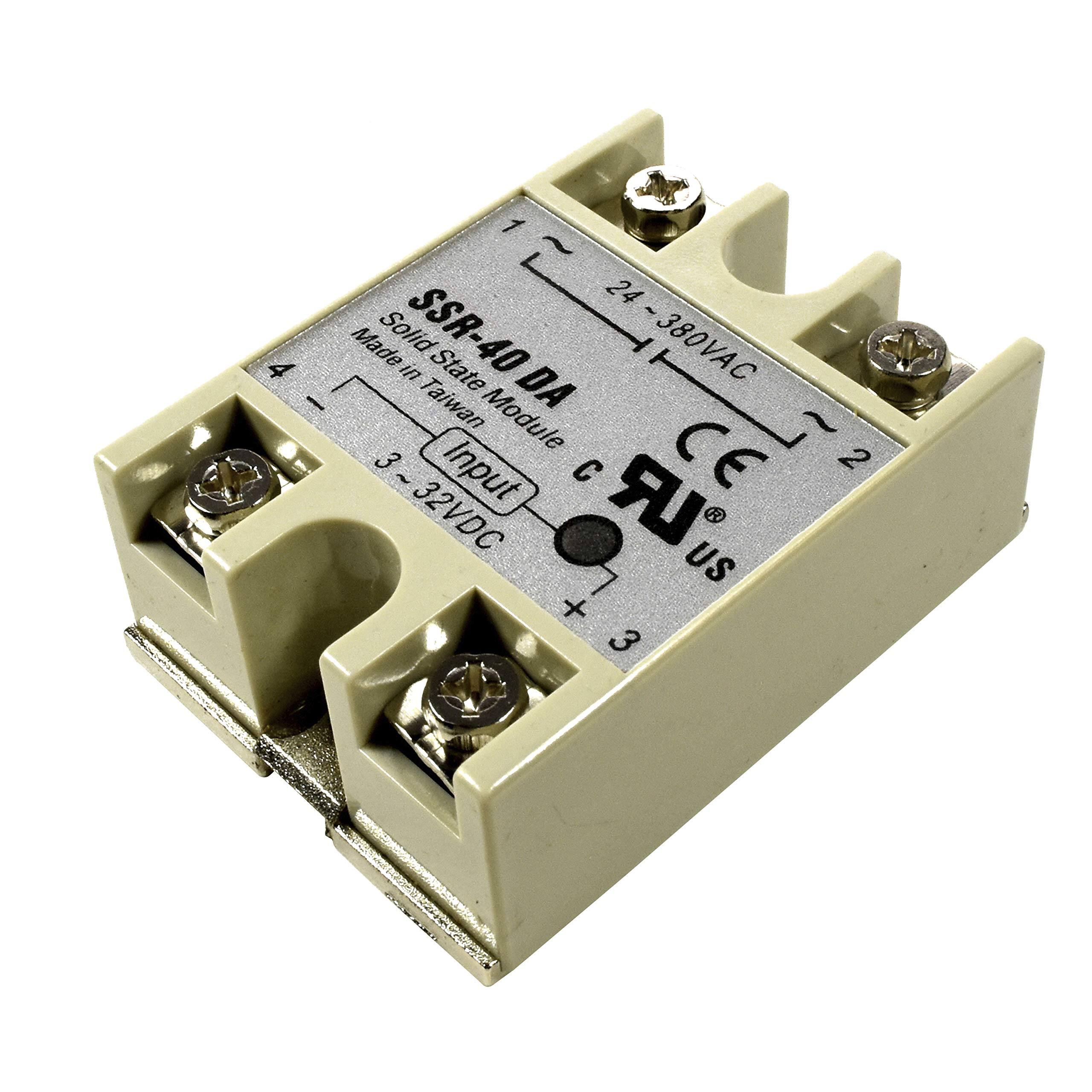 1 ~ 24 - Made Solid in SSR-40 State DA 380VAC Taiwan Module  
3 ~ Input C LR CE 2 32VDC US + 3