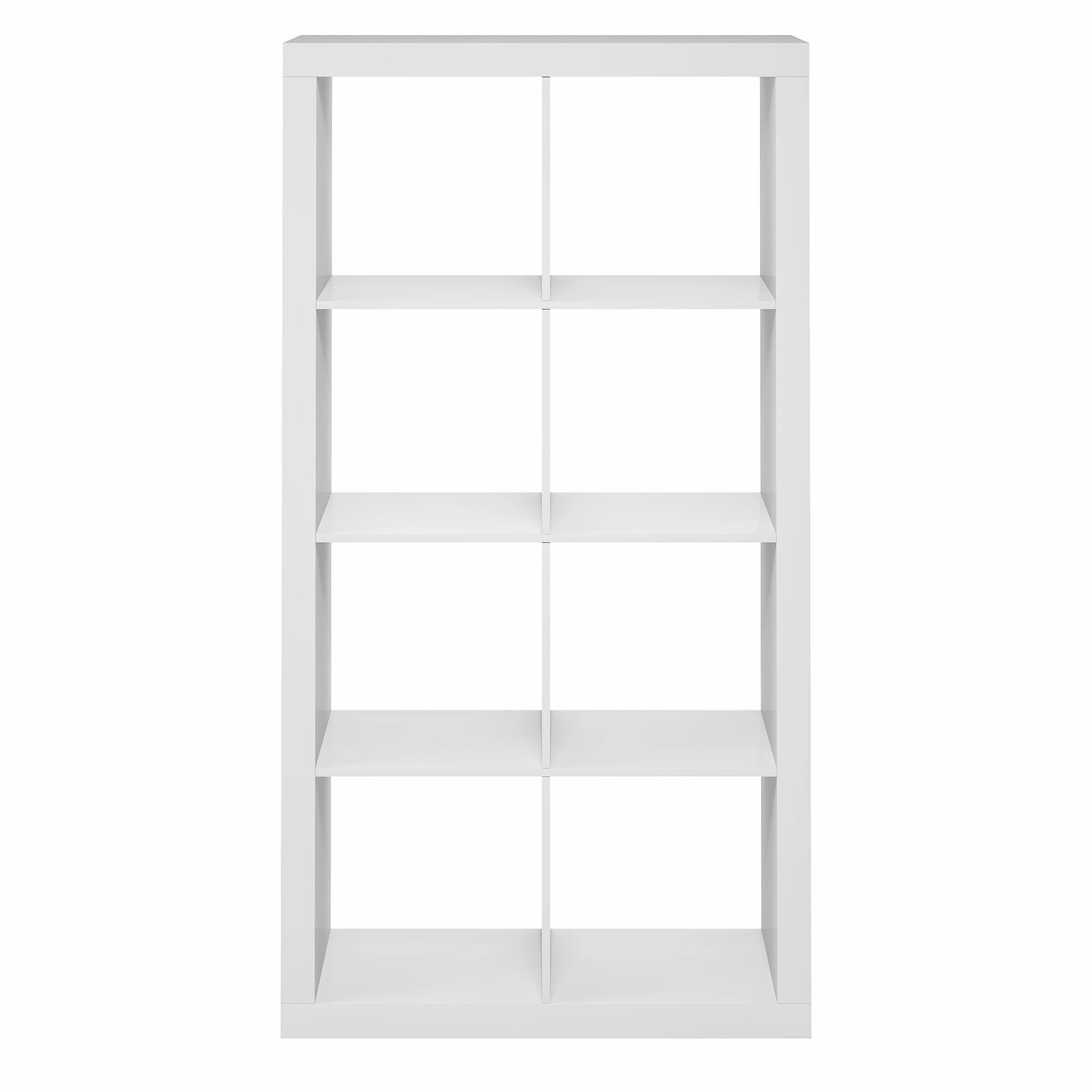 Alt View 6. Furinno - CUBICLE Book Shelf, 8-Cube Super Thick Frame Bookshelf, Reversible Bookcase, Cube Storage Organizer, 15.4 x 30.8 x 57.5 - White.