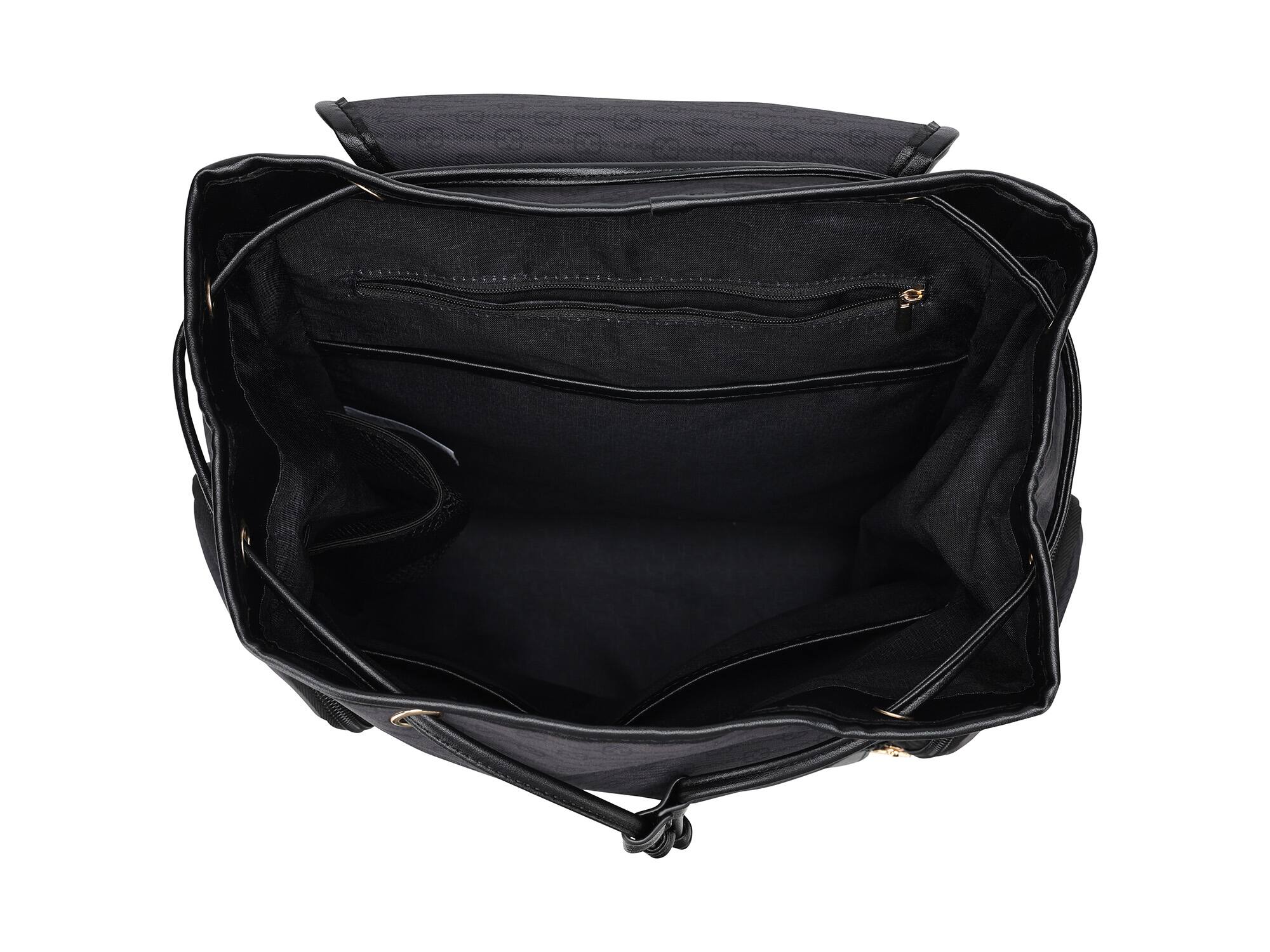 Alt View 2. Elle - ELLE Eleganza 25L Monogram Backpack - Black - Black.