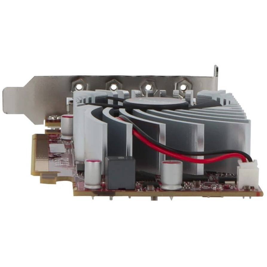 Alt View 2. Visiontek - VisionTek AMD Radeon RX 550 Graphic Card - 4 GB GDDR5 - Full-height - 3840 x 2160 - 1.07 GHz Core - 128 bit Bus Width.