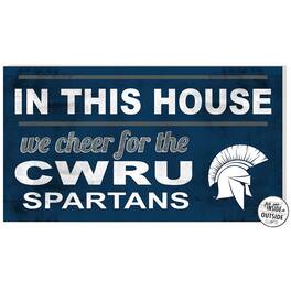Jardine - Case Western Reserve University 11" x 20" Indoor/Outdoor In This House Sign - Navy