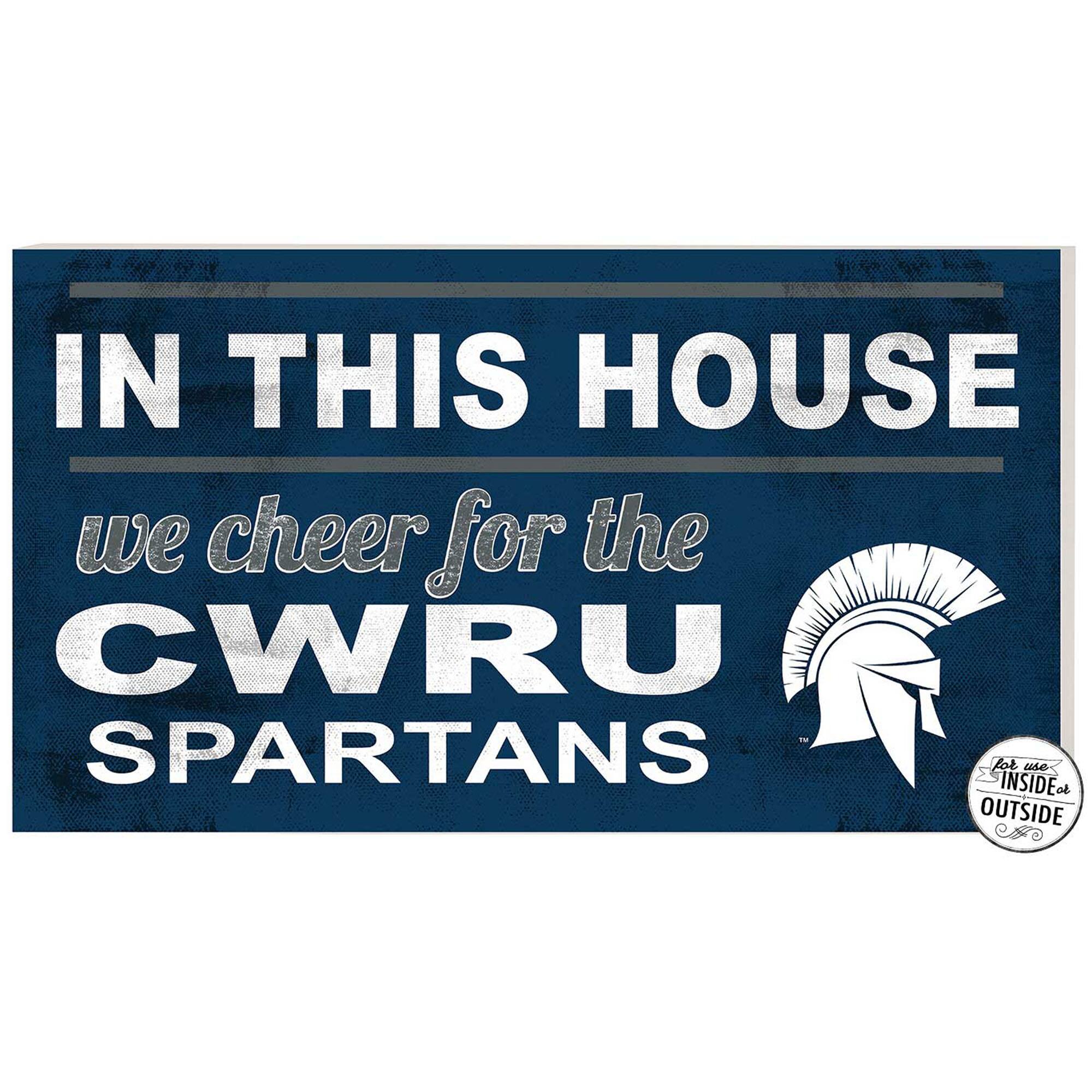 Case Western Reserve University 11" x 20" Indoor/Outdoor In This House Sign
