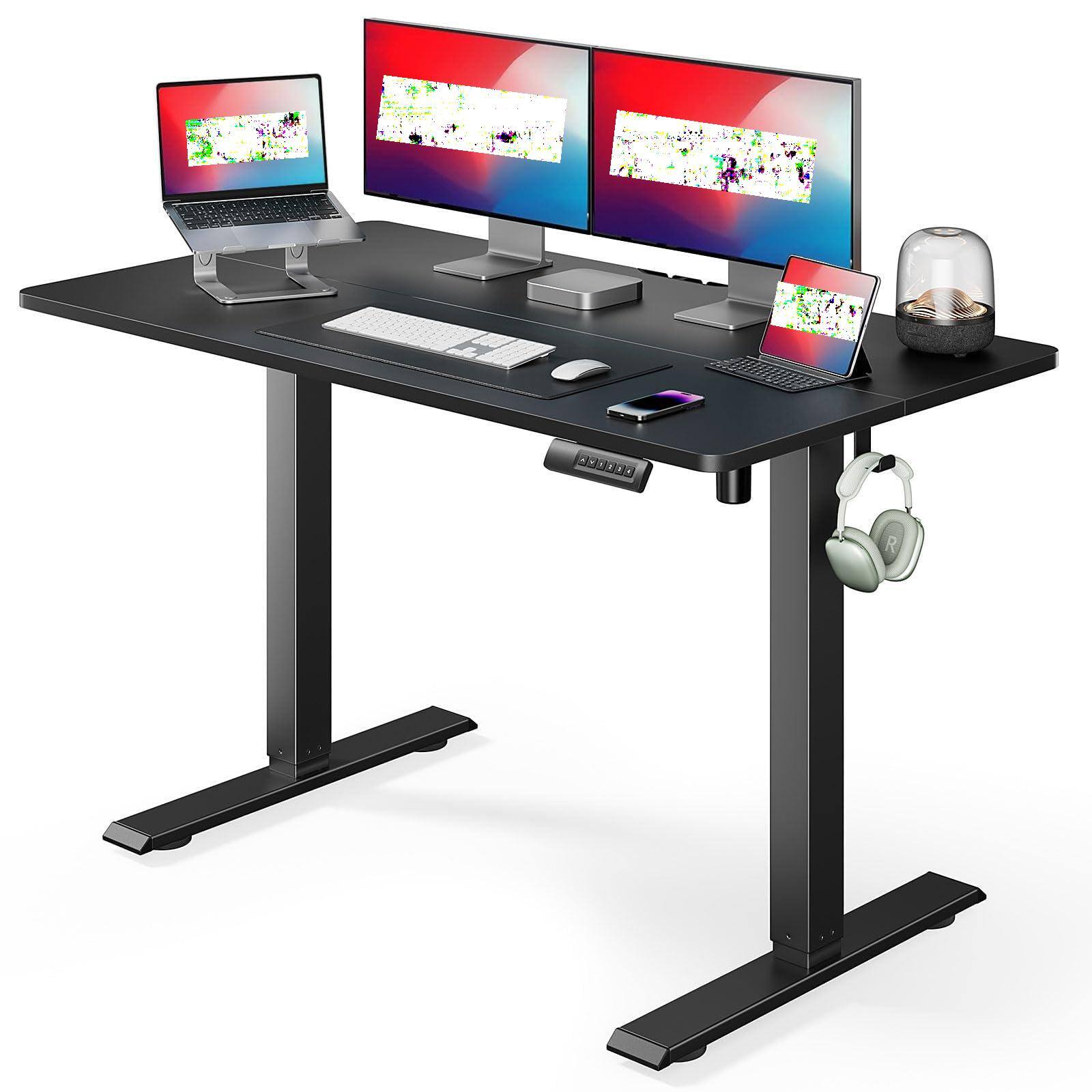 Angle. Hirose Alice - Marsail Electric Standing Desk, Adjustable Height, Sit Stand Desk for Home Office, Computer Desk with emory... - Default.