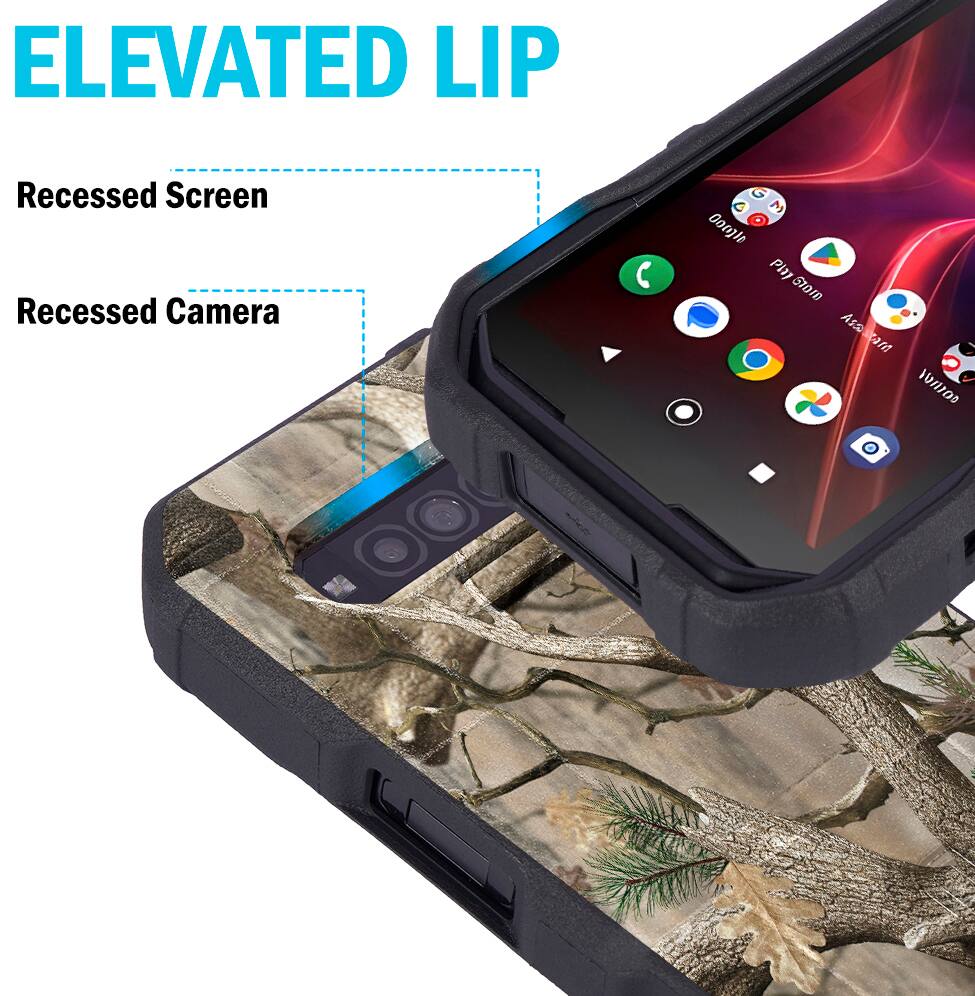 ELEVATED LIP  
Recessed Screen  
Recessed Camera