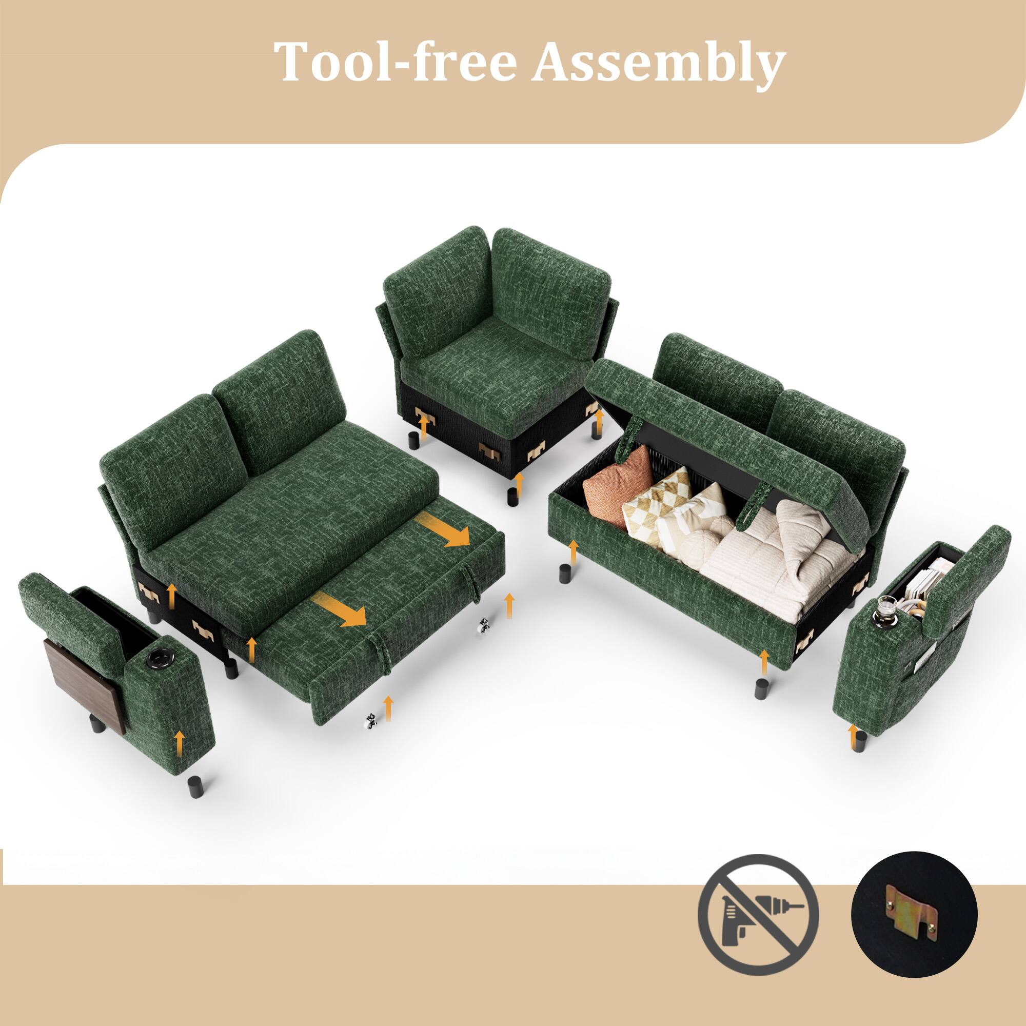 Tool-free Assembly