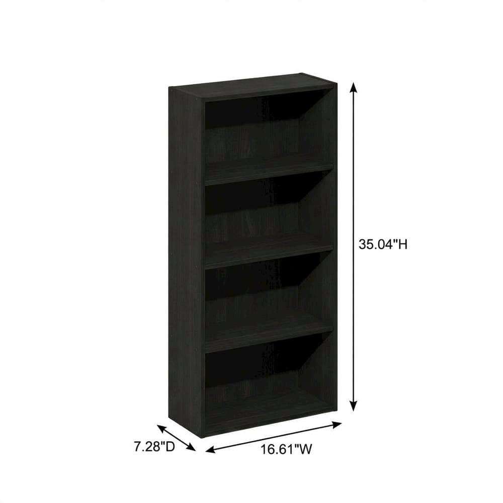 FurniFact - Wooden bookcase with sleek design for modern home decor - Espresso price history on PriceWatchPro