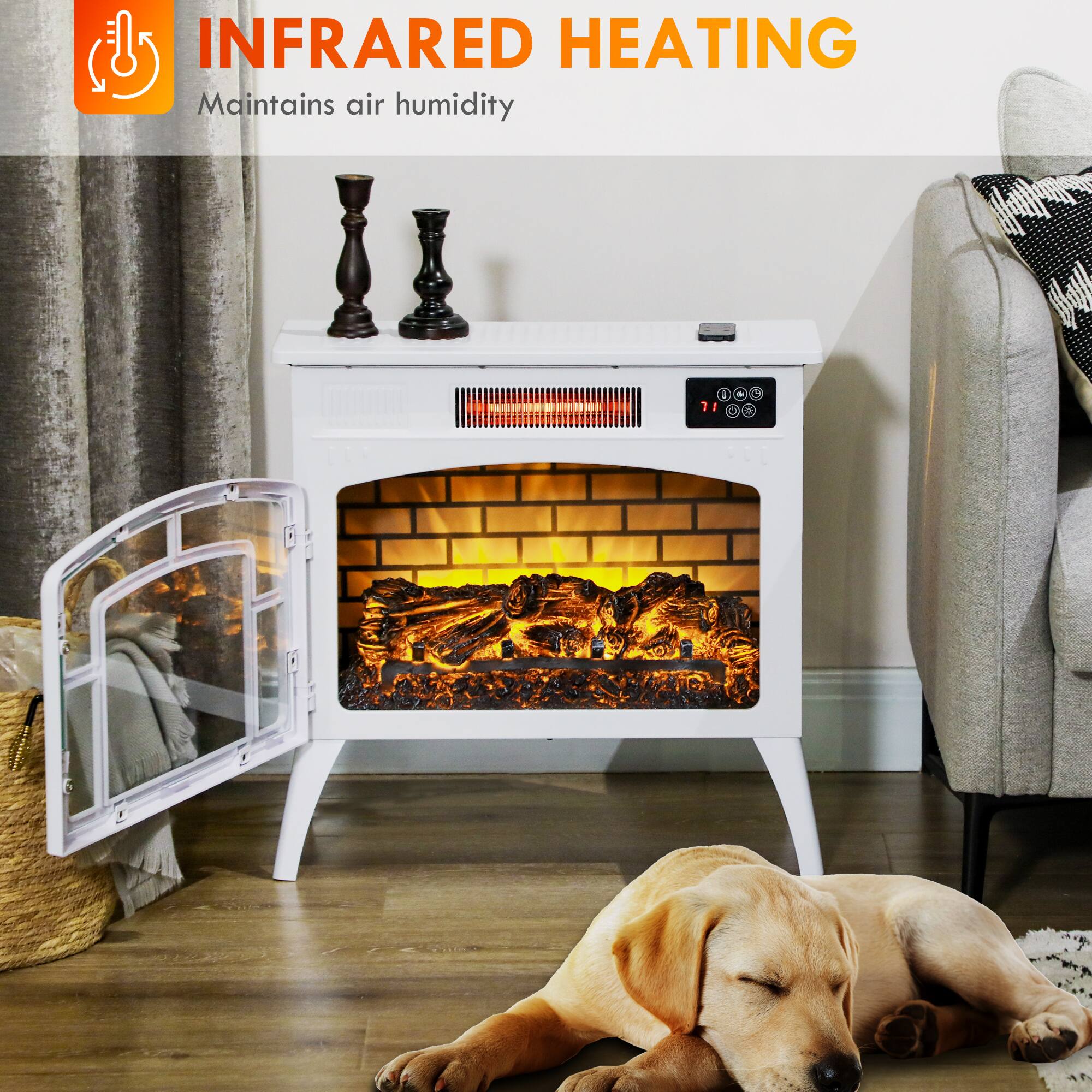 INFRARED HEATING  
Maintains air humidity