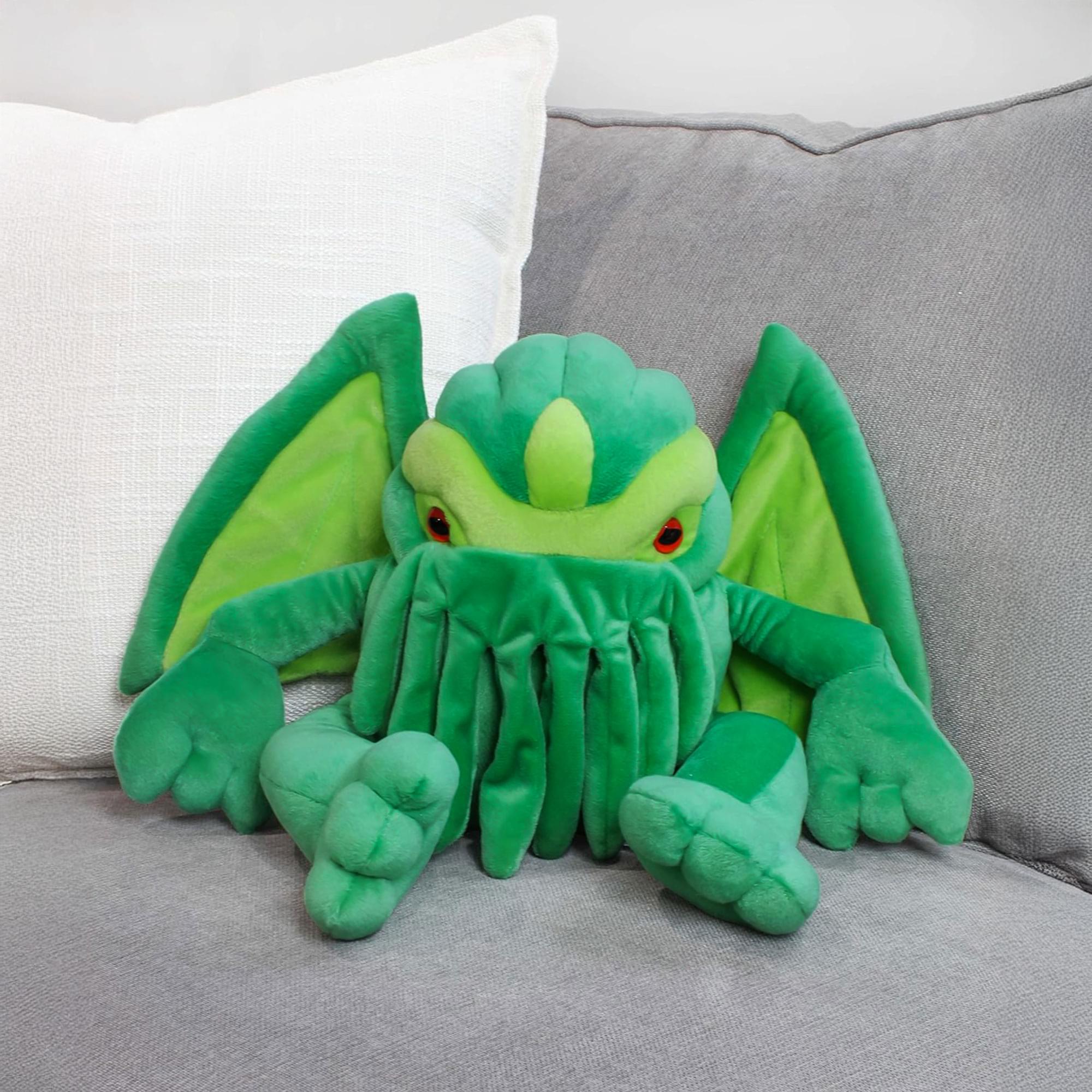 Alt View 3. Toy Vault - Cthulhu 16 Inch Large Character Plush - Green.