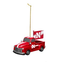 Evergreen Enterprises - Nebraska Huskers 3" Rally Truck Two-Piece Ornament Set - Multicolor