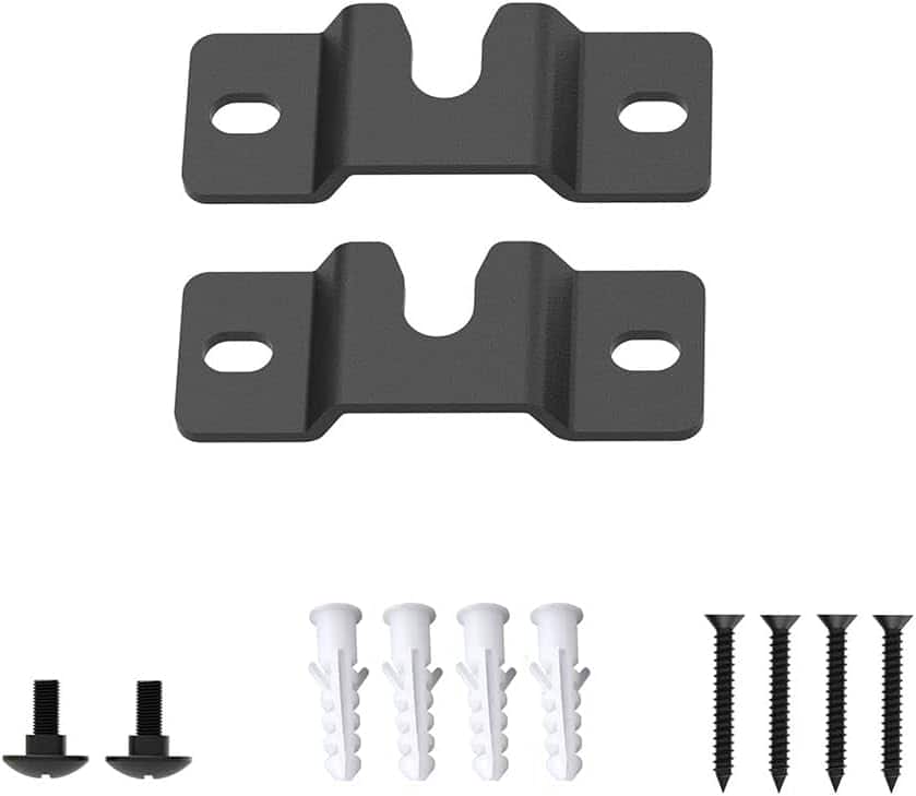 Schertz - Wall Mount Bracket for Soundbars – Mount Under or Above TV – Fits Most Sound Bars - Black