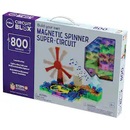 E-Blox - Circuit Blox: BYO Magnetic Induction Spinner Super Circuit - Ages 8+