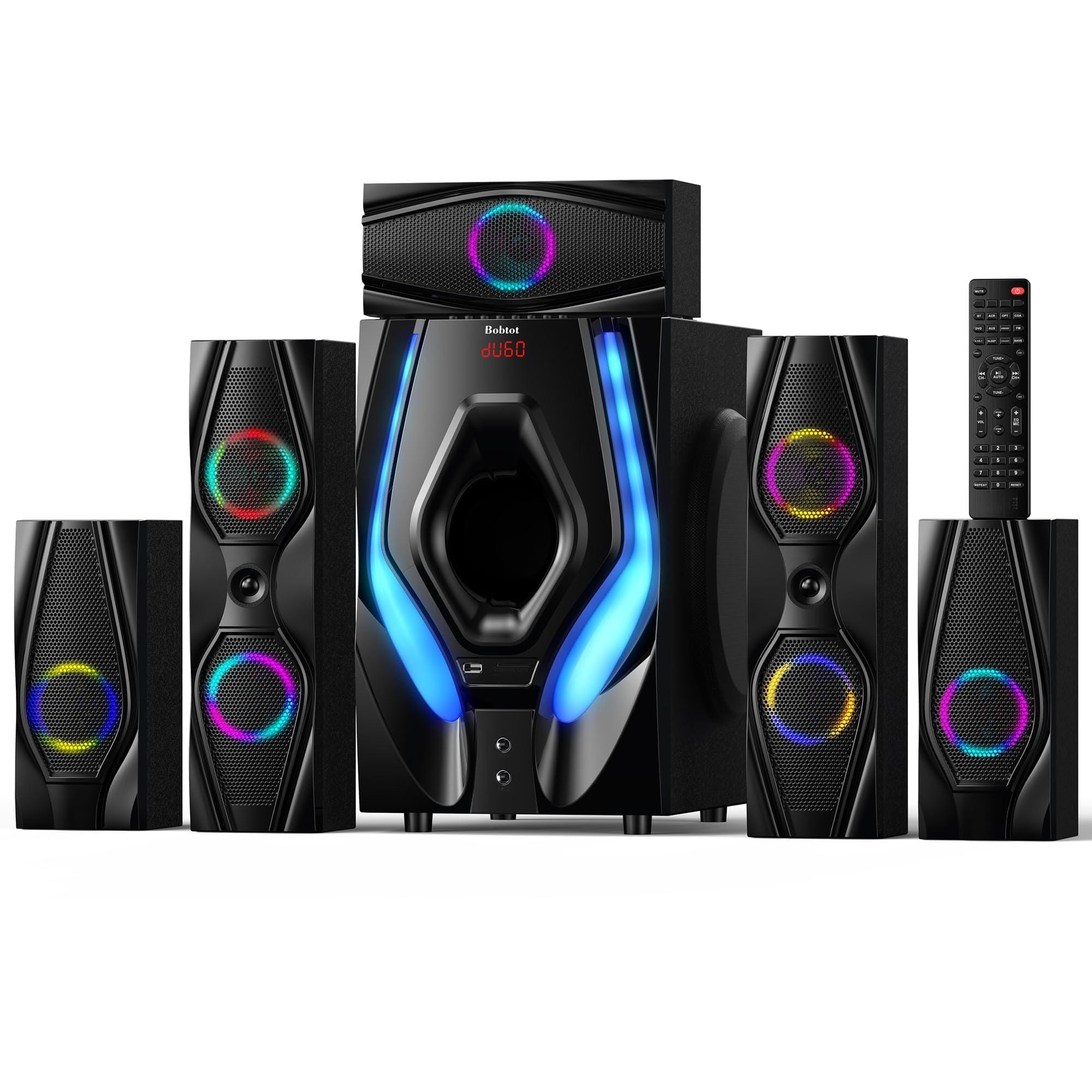 Dazzling Pops - Home Theater Systems Surround Sound Speakers - s Subwoofer 5 1 Audio Stereo System With Hdmi Arc Optical - Default