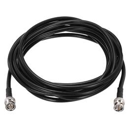 Unique Bargains - 6G-SDI BNC M/M 75 Ohm RG59 Coaxial Video Jumper Cable for Camera Surveillance, Supports HD-SDI/3G/6G-SDI/4K/8K - Black