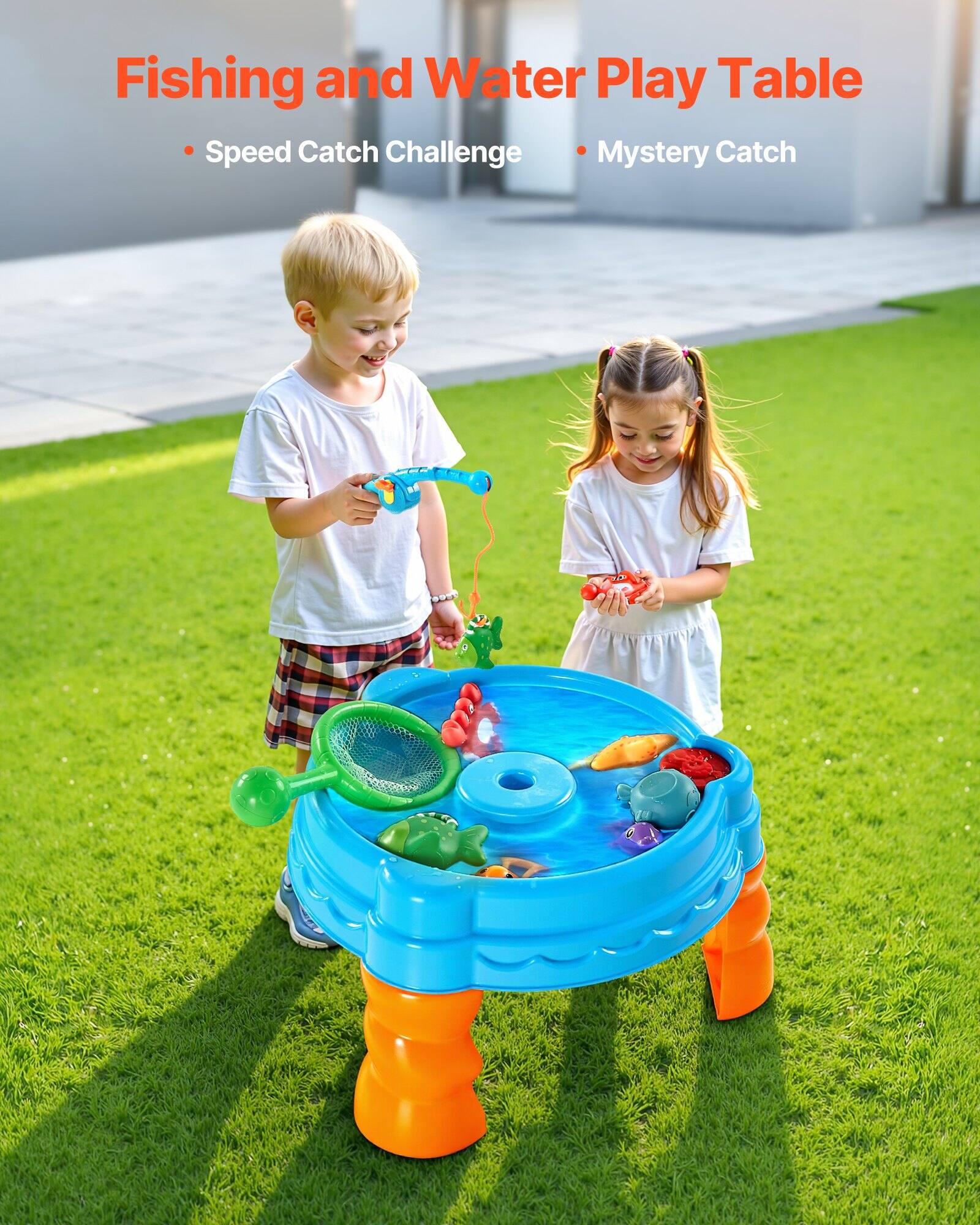 Fishing and Water Play Table

- Speed Catch Challenge
- Mystery Catch