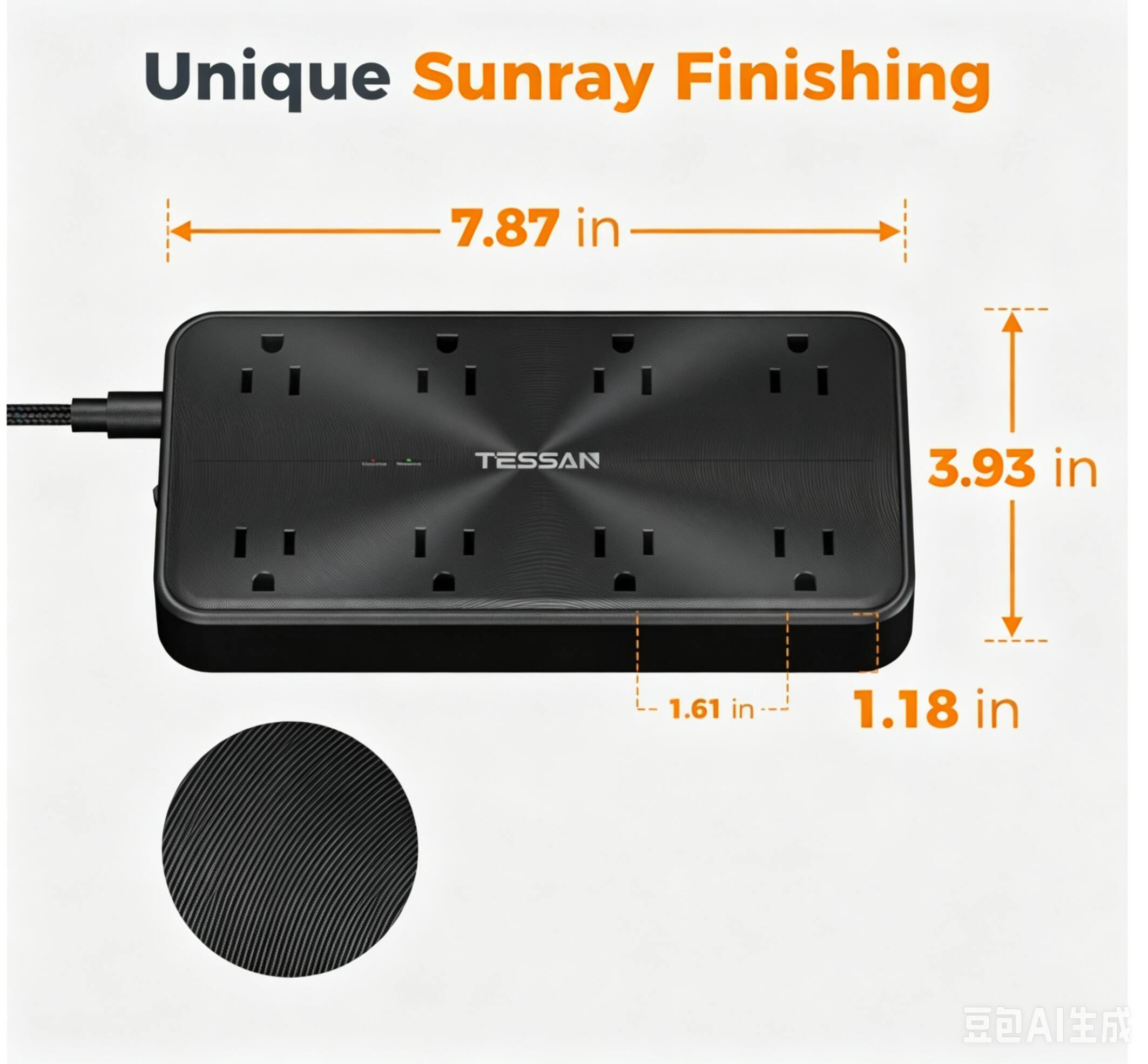Unique Sunray Finishing

7.87 in

3.93 in

1.61 in

1.18 in