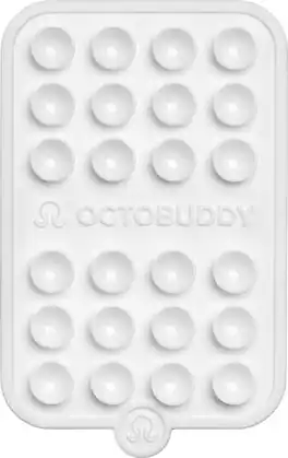 Octobuddy - Silicone Suction Cup Universal Phone Case Mount Double-Sided - White