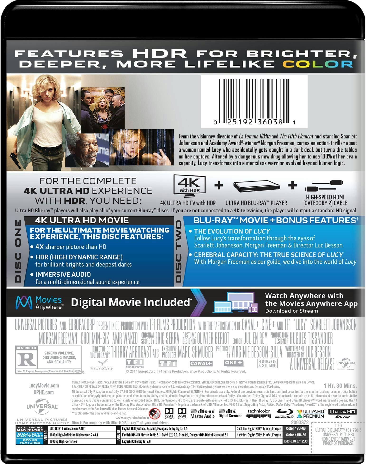 Back. Lucy (4K Ultra HD) [UHD].