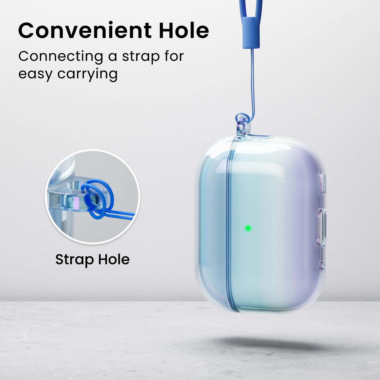 Convenient Hole: Connecting a strap for easy carrying

Strap Hole