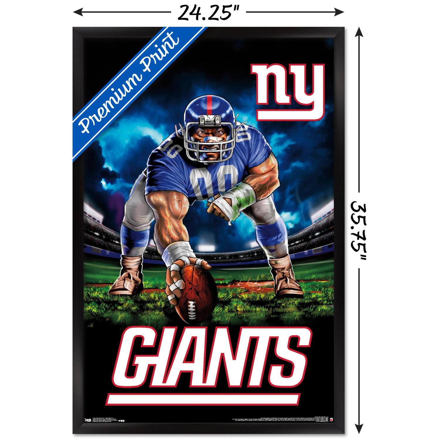 24.25" x 35.75"  
Premium Print  
ny  
GIANTS