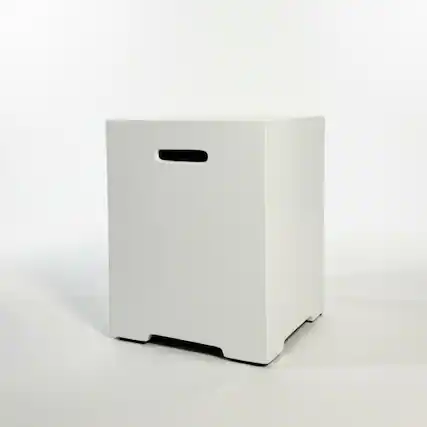 Front. Mondawe - 16 Inch Propane Tank Cover - White.