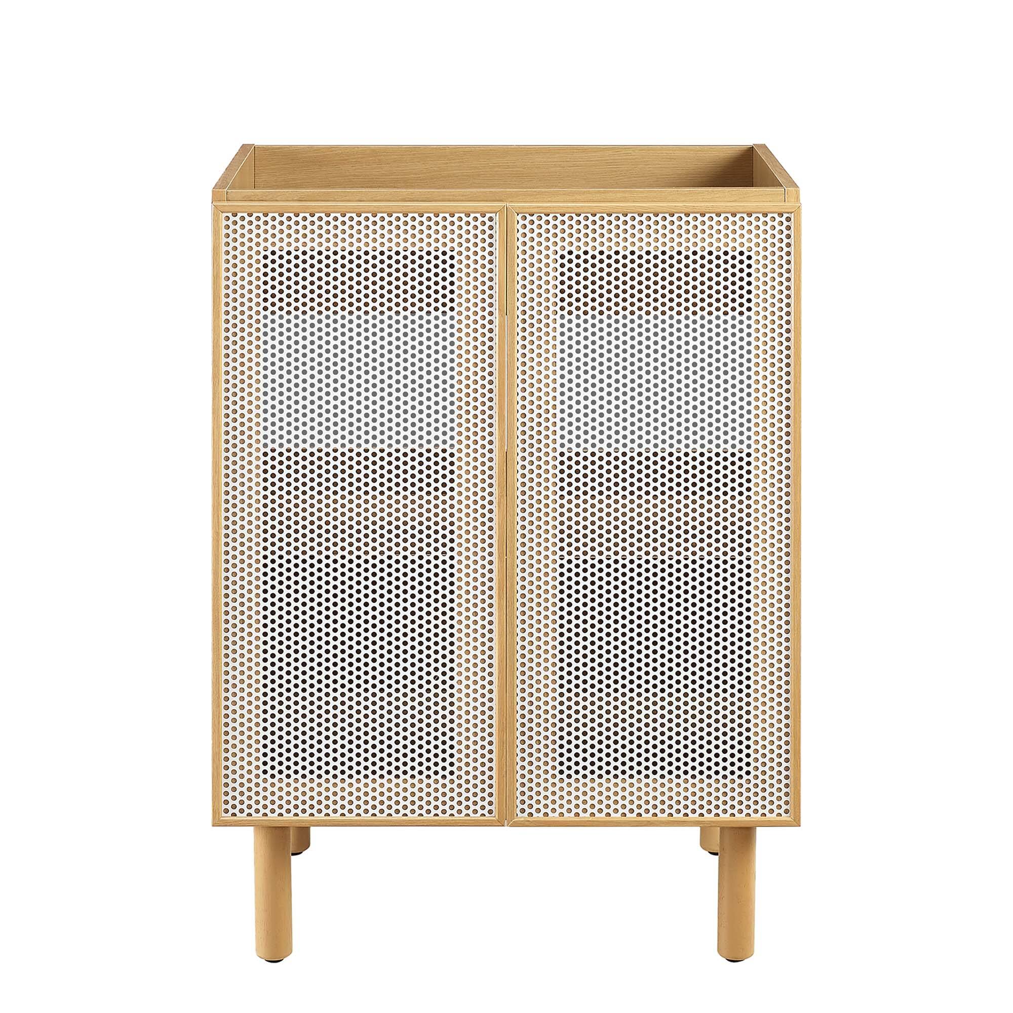 Alt View 1. Modway - Calla Bathroom Cabinet Basin Not Included by Modway - Oak.