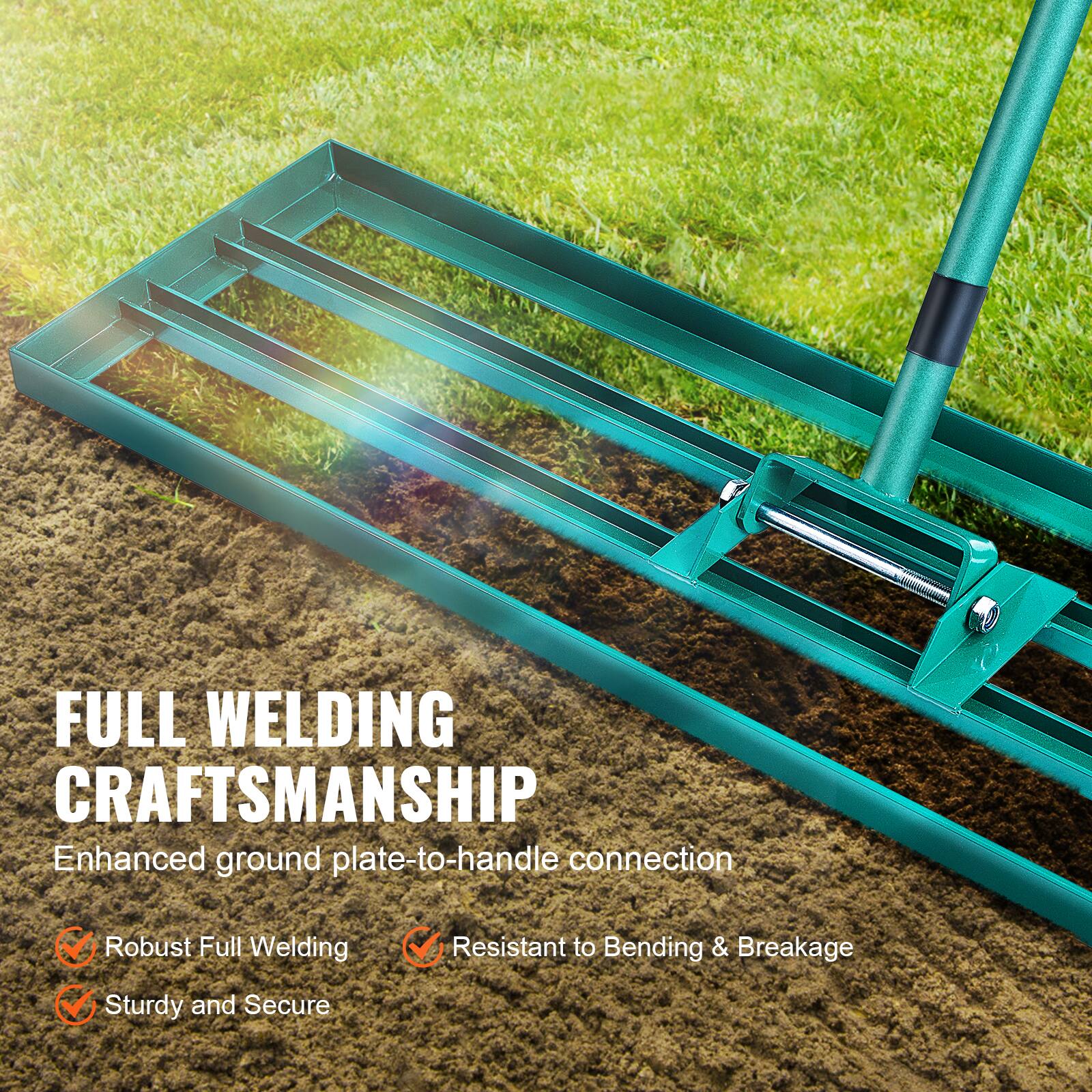 FULL WELDING CRAFTSMANSHIP  
Enhanced ground plate-to-handle connection  

- Robust Full Welding  
- Sturdy and Secure  
- Resistant to Bending & Breakage