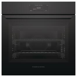 Fisher & Paykel - 24" 3 Cu Ft. Built-in Combination Steam Single Oven, 6.8" Touchscreen - Minimal - Black