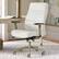 Angle. La-Z-Boy - Baylor Modern Bonded Leather Executive Chair - White - Bonded Leather.