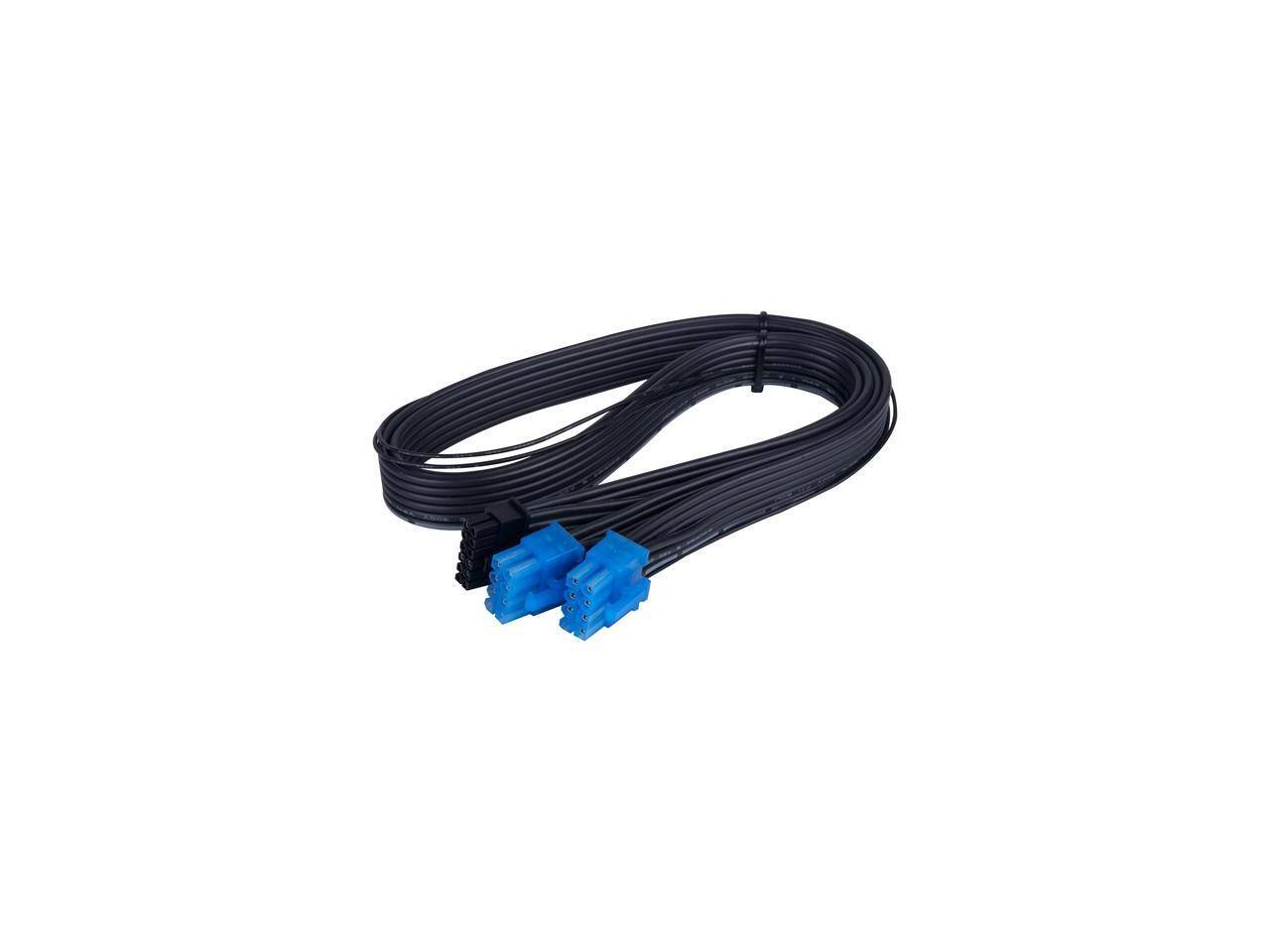 Alt View 1. SilverStone - Silverstone 2 x PCIe 8 pin (PSU) to 12+4 pin (GPU) 12VHPWR PCIe Gen5 Cable.