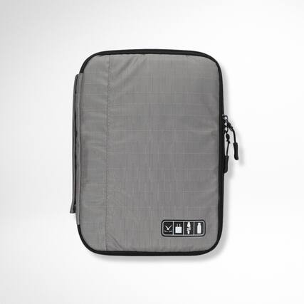 Front. Hynes Eagle - Travel Tech Organizer Case - Gray.