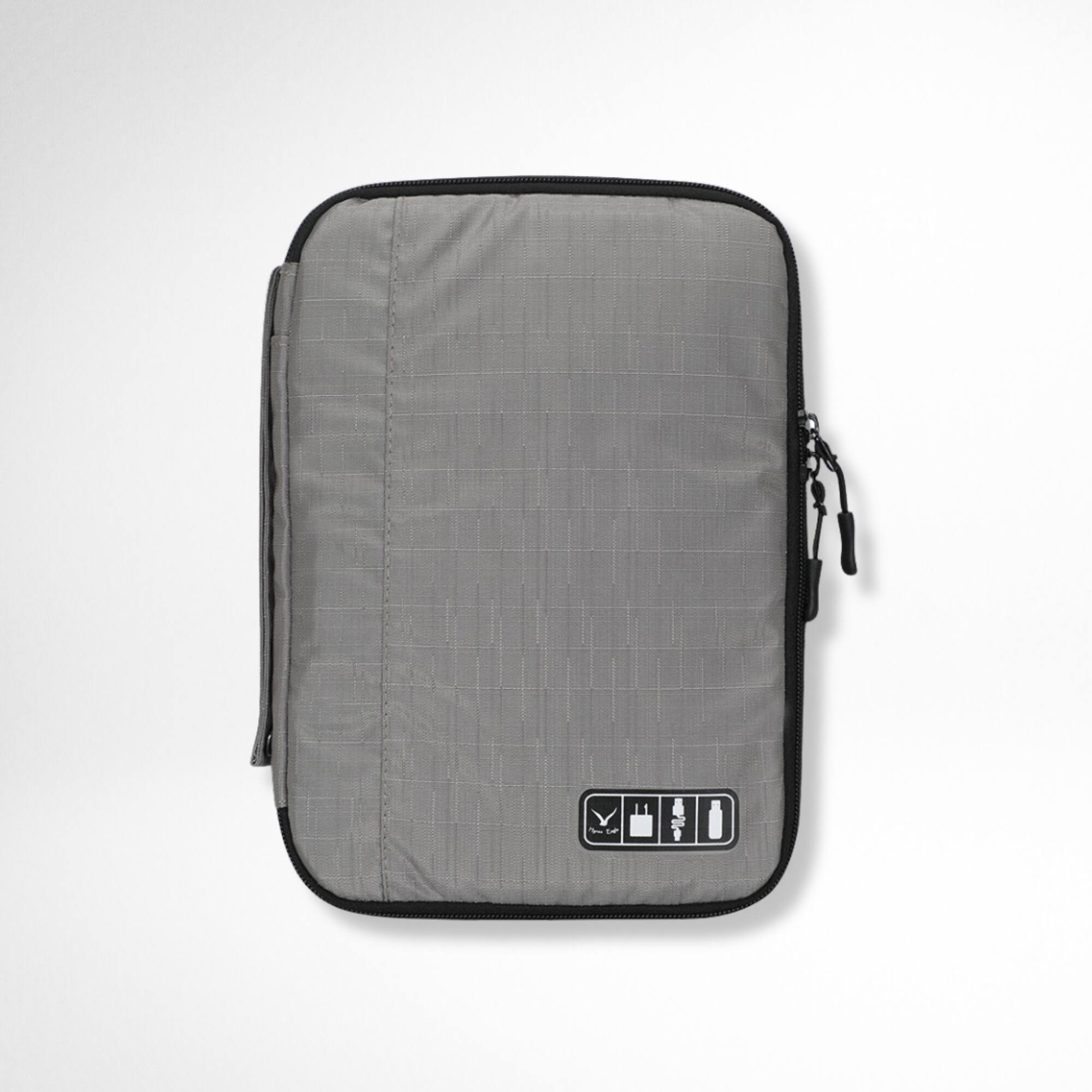 Front. Hynes Eagle - Travel Tech Organizer Case - Gray.