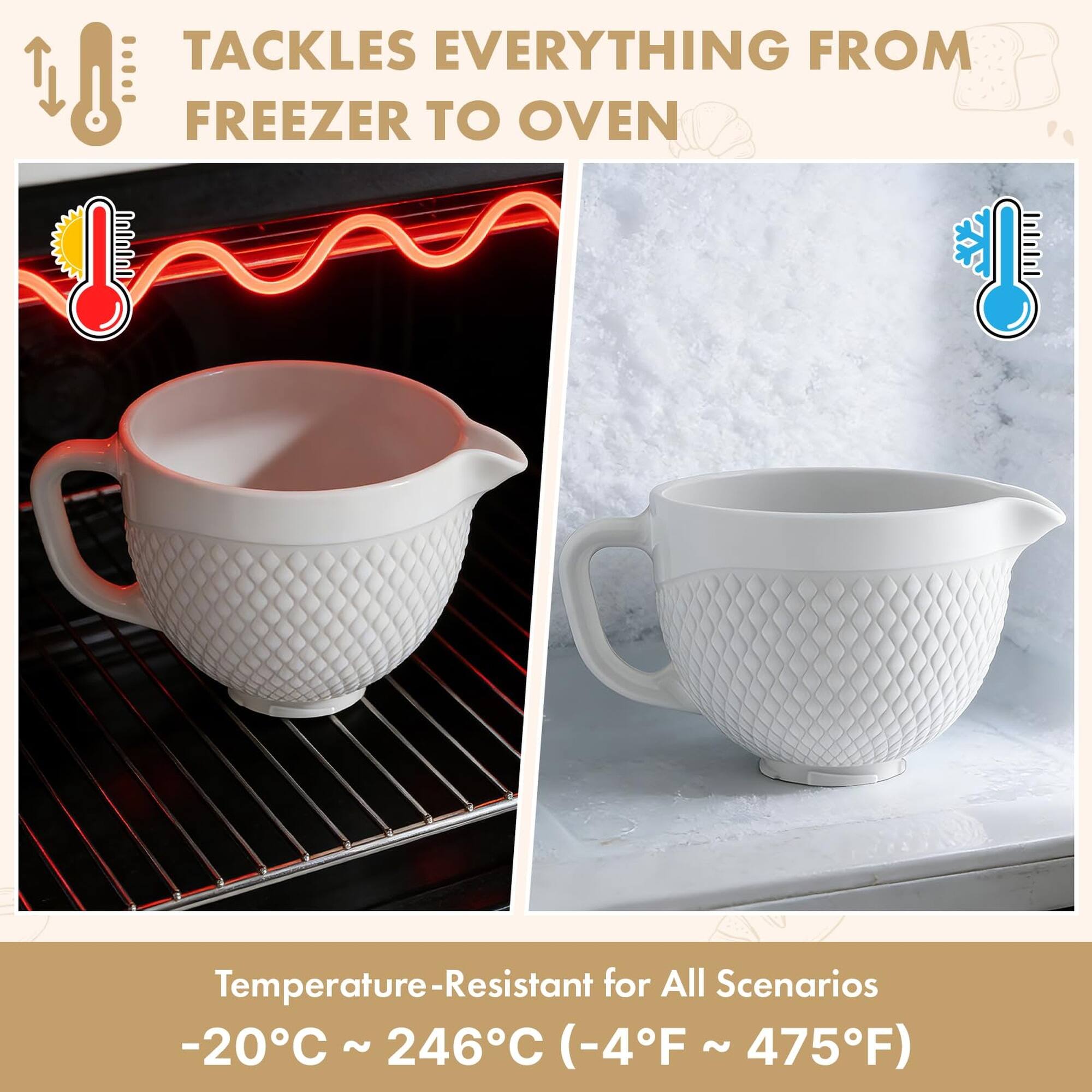 TACKLES EVERYTHING FROM FREEZER TO OVEN

Temperature-Resistant for All Scenarios
-20°C ~ 246°C (-4°F ~ 475°F)