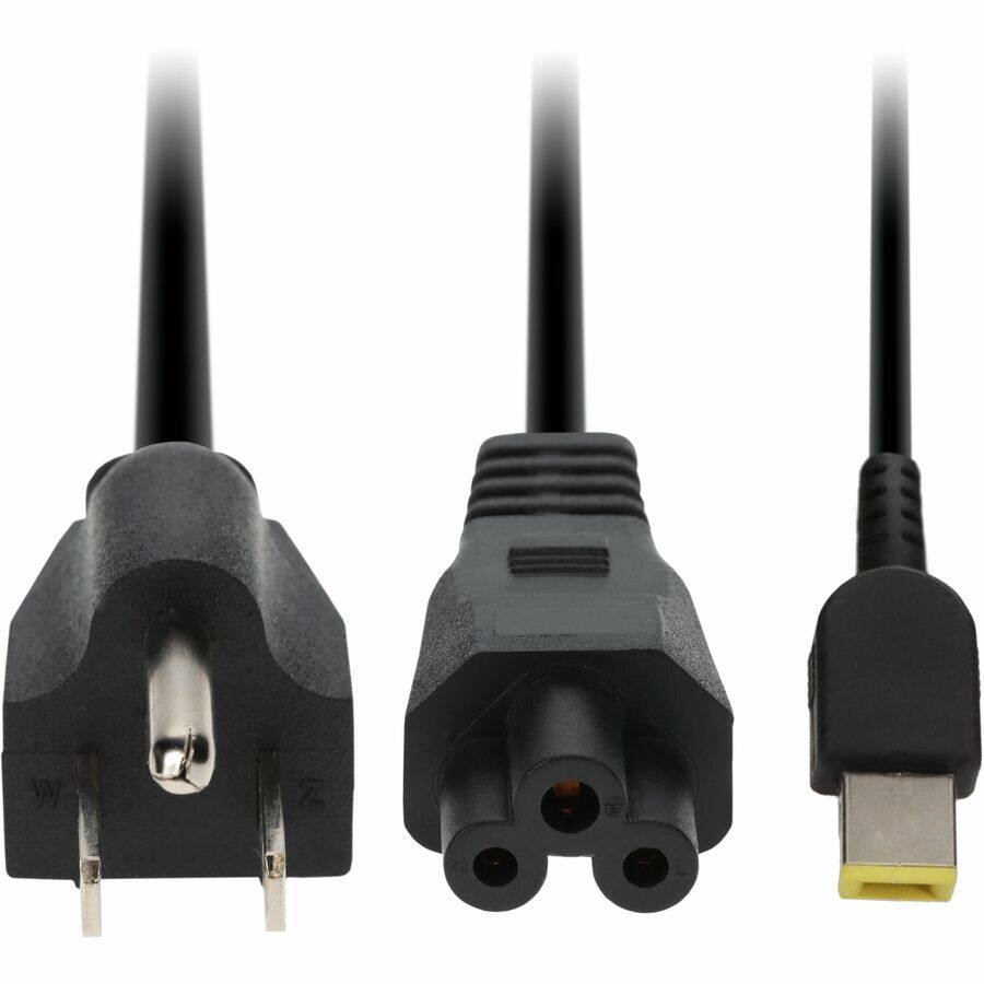 Alt View 2. AddOn - AddOn Lenovo 0B47455 Compatible 65W 20V at 3.25A Black Slim Tip Laptop Power Adapter and Cable - 65 W - 20 V DC Output - Black.