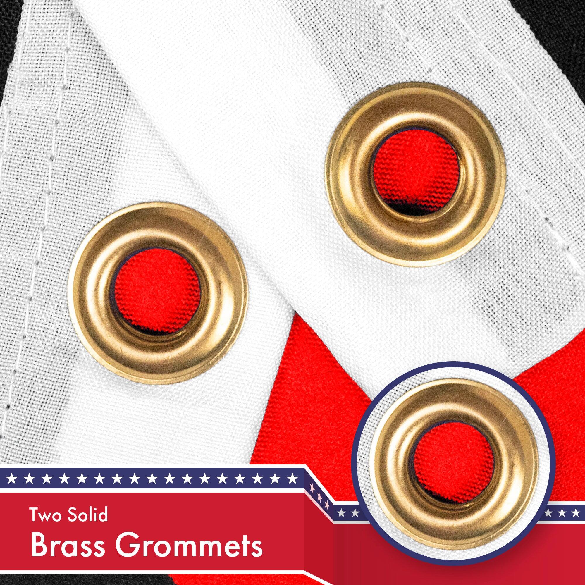 Two Solid Brass Grommets