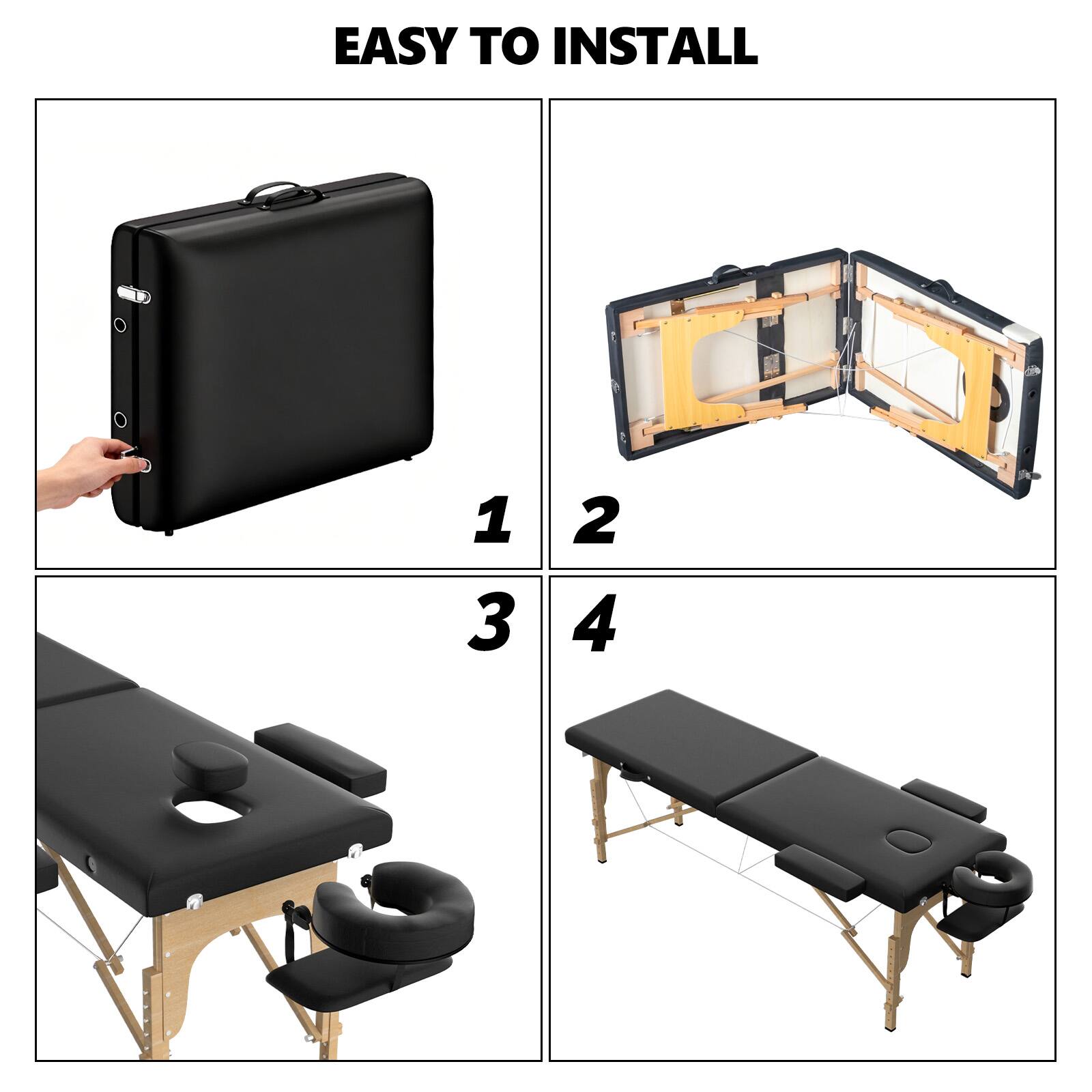 EASY TO INSTALL

1. 
2. 
3. 
4.