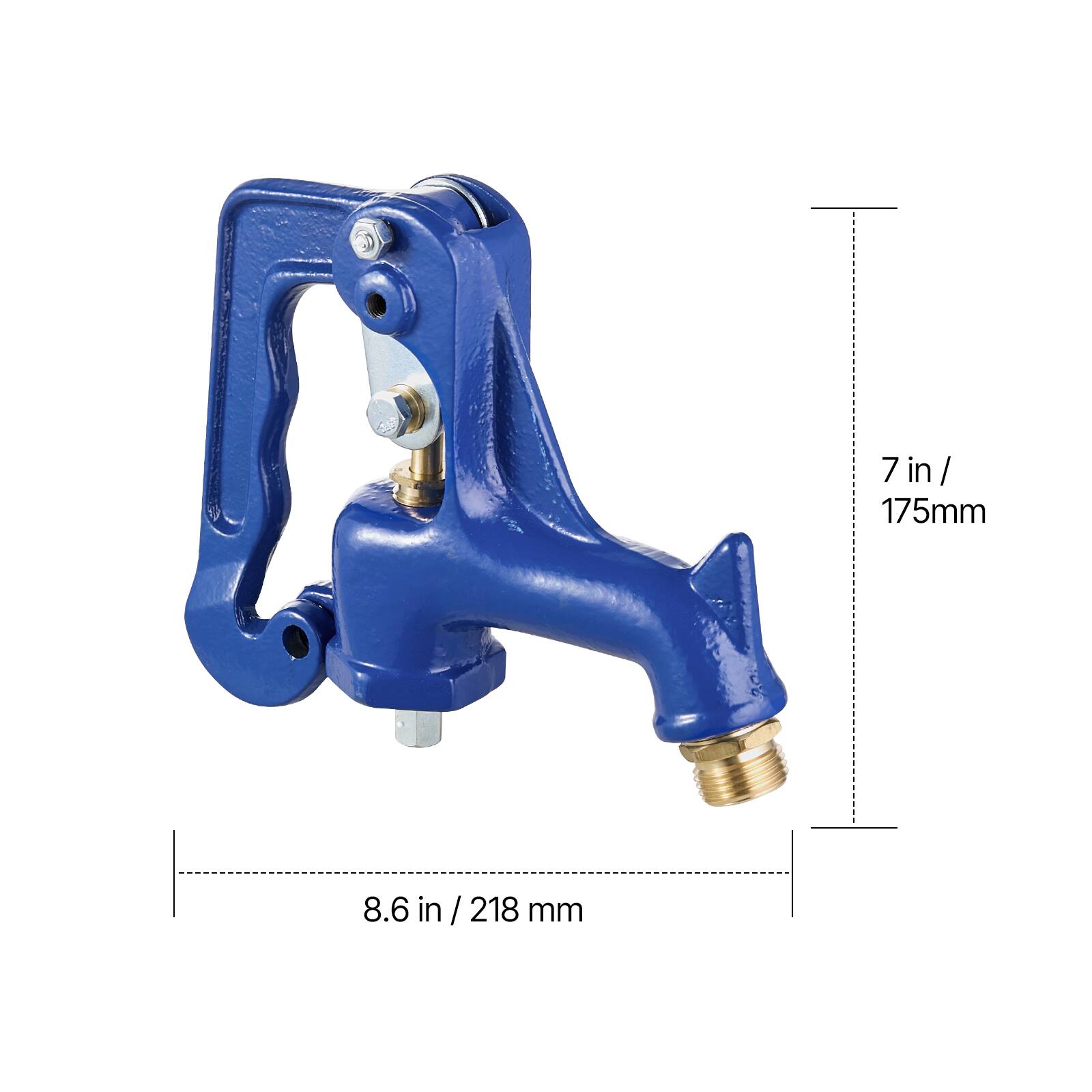 7 in / 175mm  
8.6 in / 218 mm