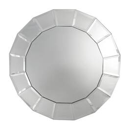 American Atelier - Mirror Glass Charger Plate 13"D Beveled - Clear