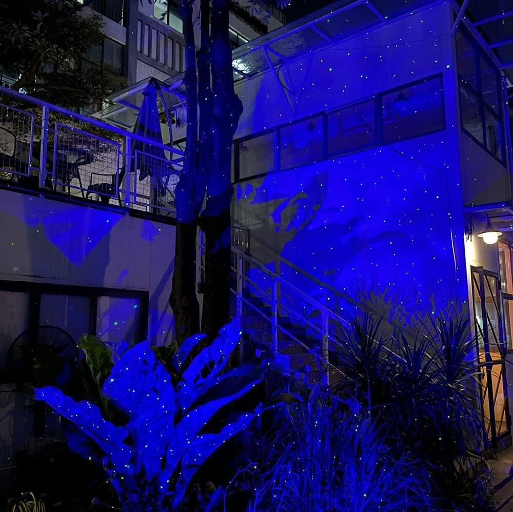 Back. Schertz - Firefly Garden Lights Star Projector Laser - Firefly & Blue Cloud.