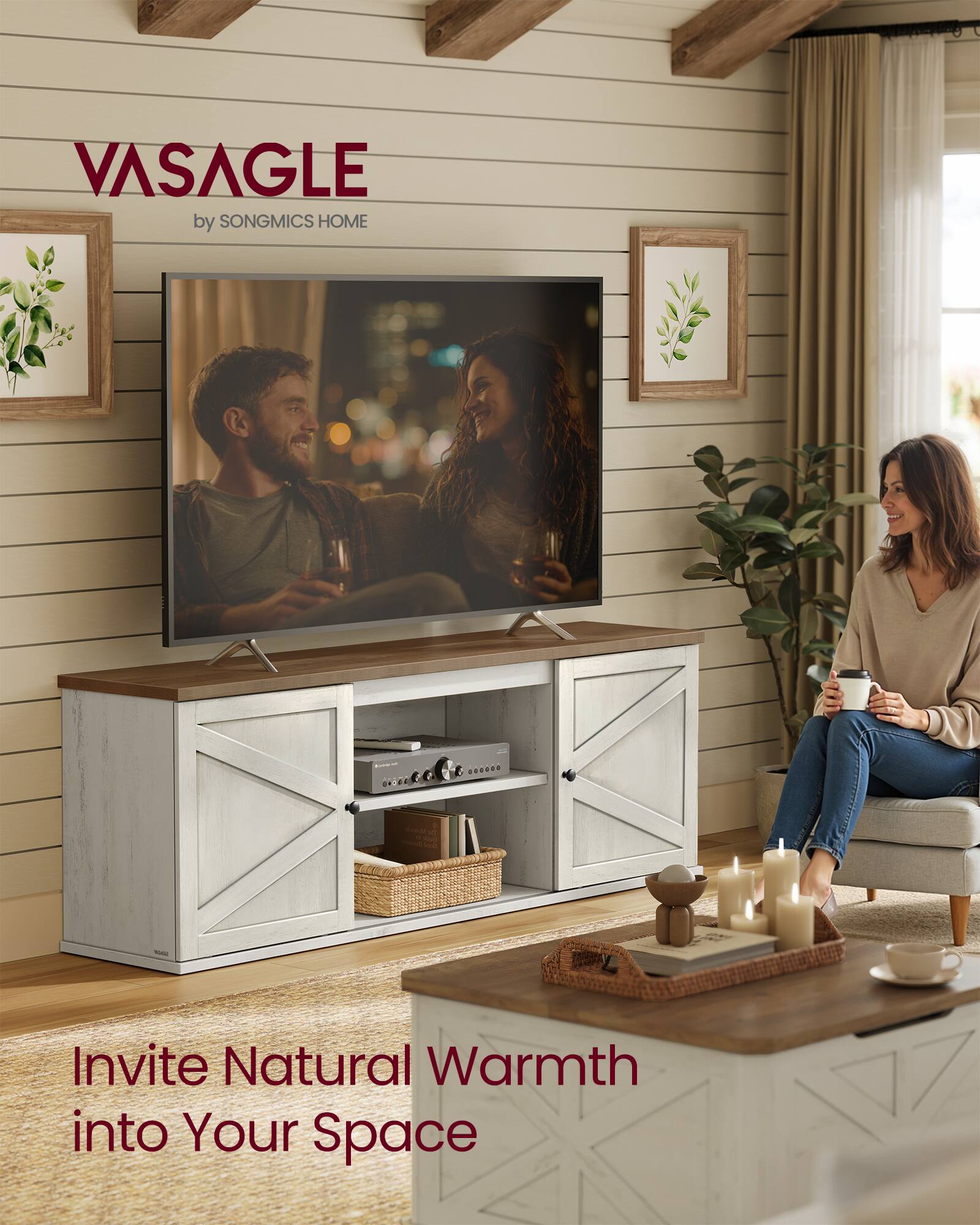 VASAGLE by SONGMICS HOME  
Invite Natural Warmth into Your Space