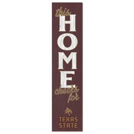 Jardine - Texas State Bobcats 12" x 48" This Home Leaner - Maroon