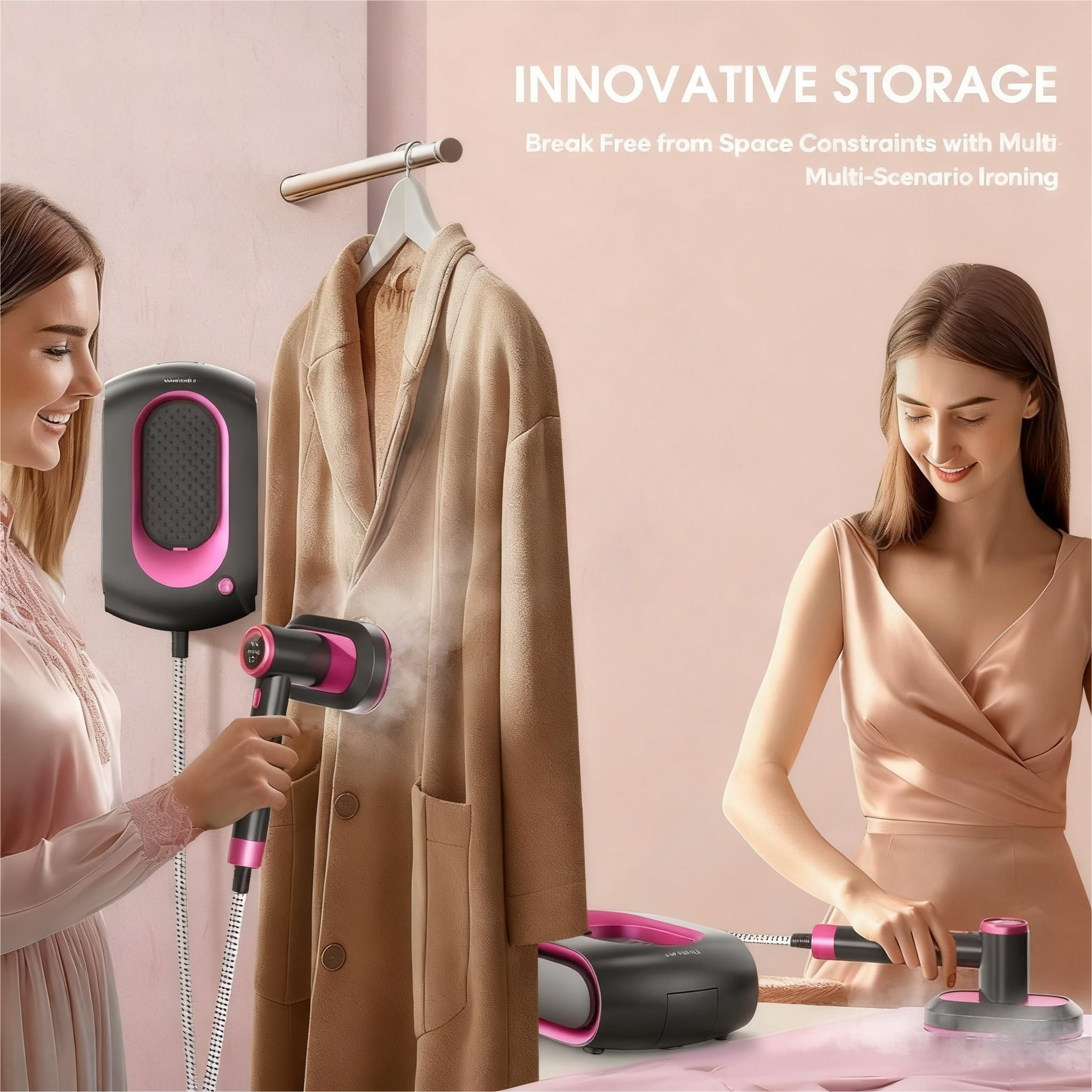 INNOVATIVE STORAGE  
Break Free from Space Constraints with Multi-Scenario Ironing